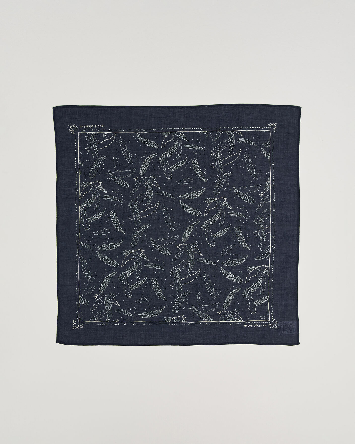 Uomini | Sciarpe | Nudie Jeans | Ingrid Printed Bandana Blue