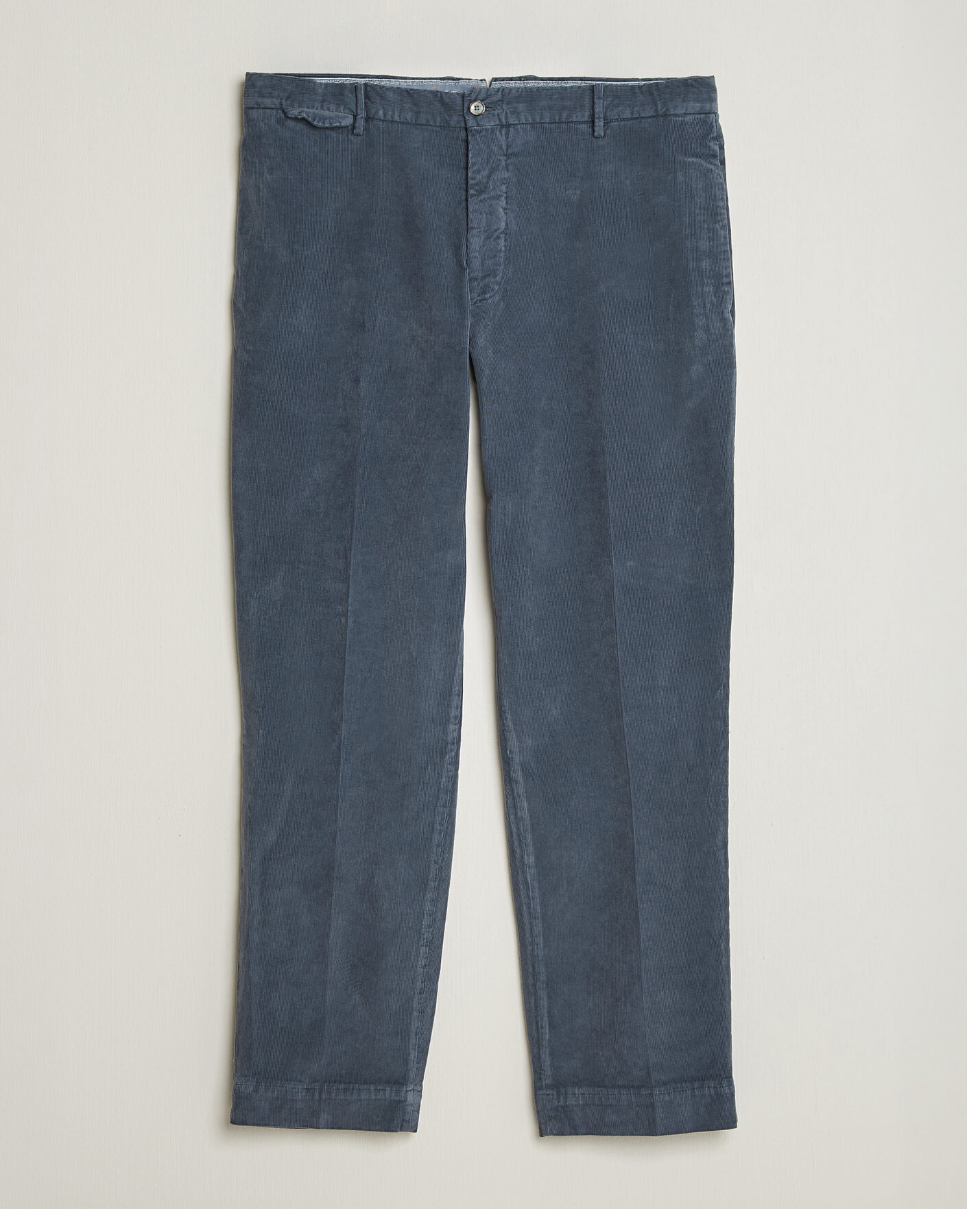 Uomini | Pantaloni | Santaniello | Corduroy Trousers Iron Blue