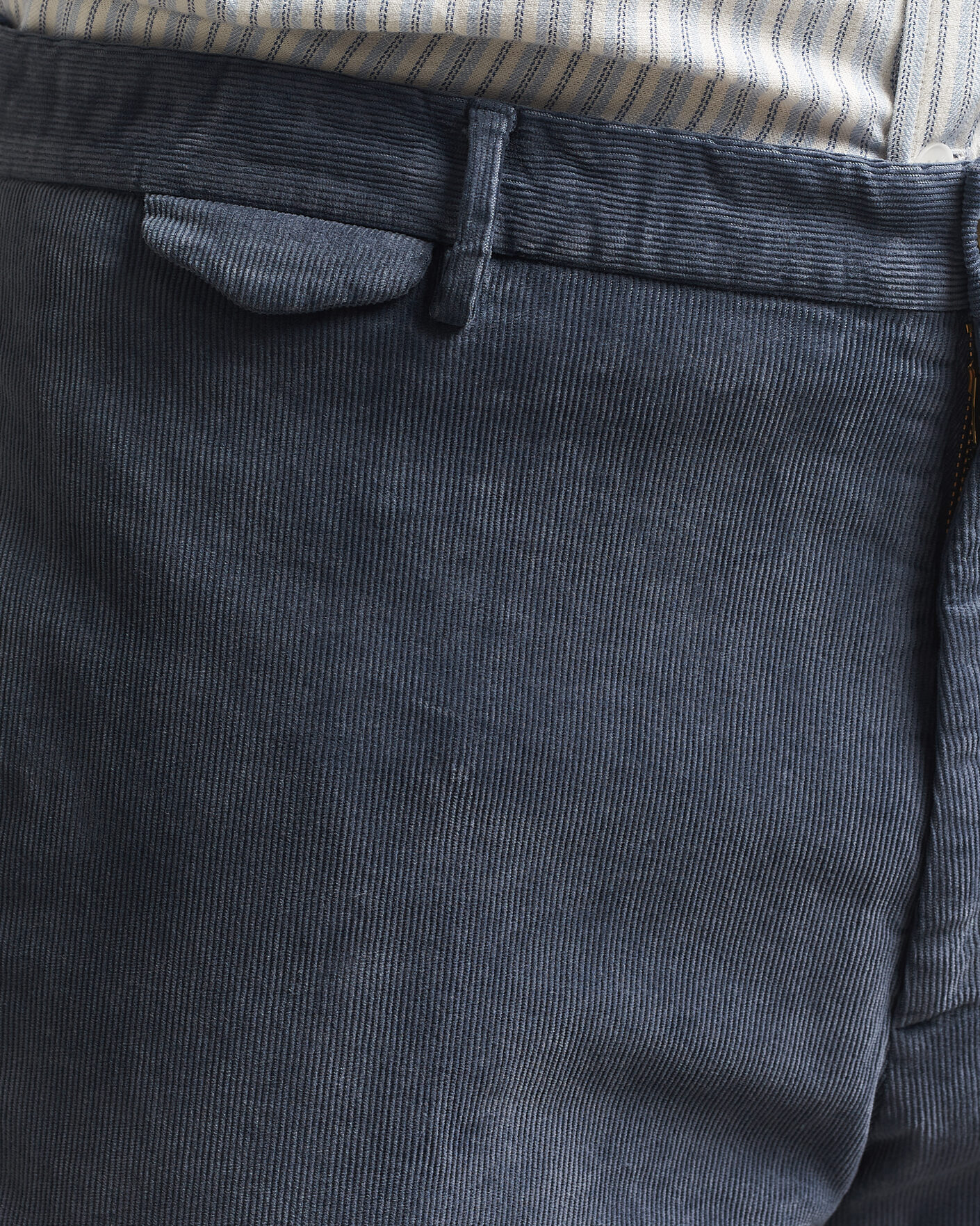 Uomini | Pantaloni | Santaniello | Corduroy Trousers Iron Blue