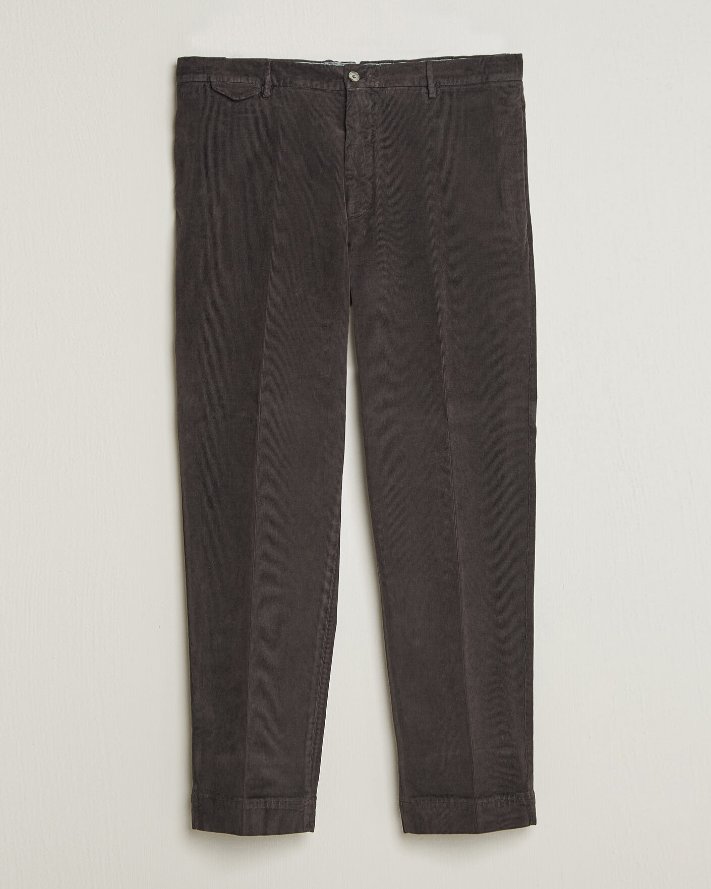 Uomini | Pantaloni | Santaniello | Corduroy Trousers Dark Grey