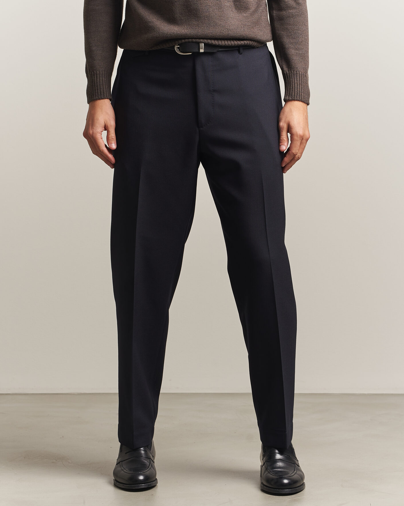 Uomini | Pantaloni | Santaniello | Wool Trousers Navy