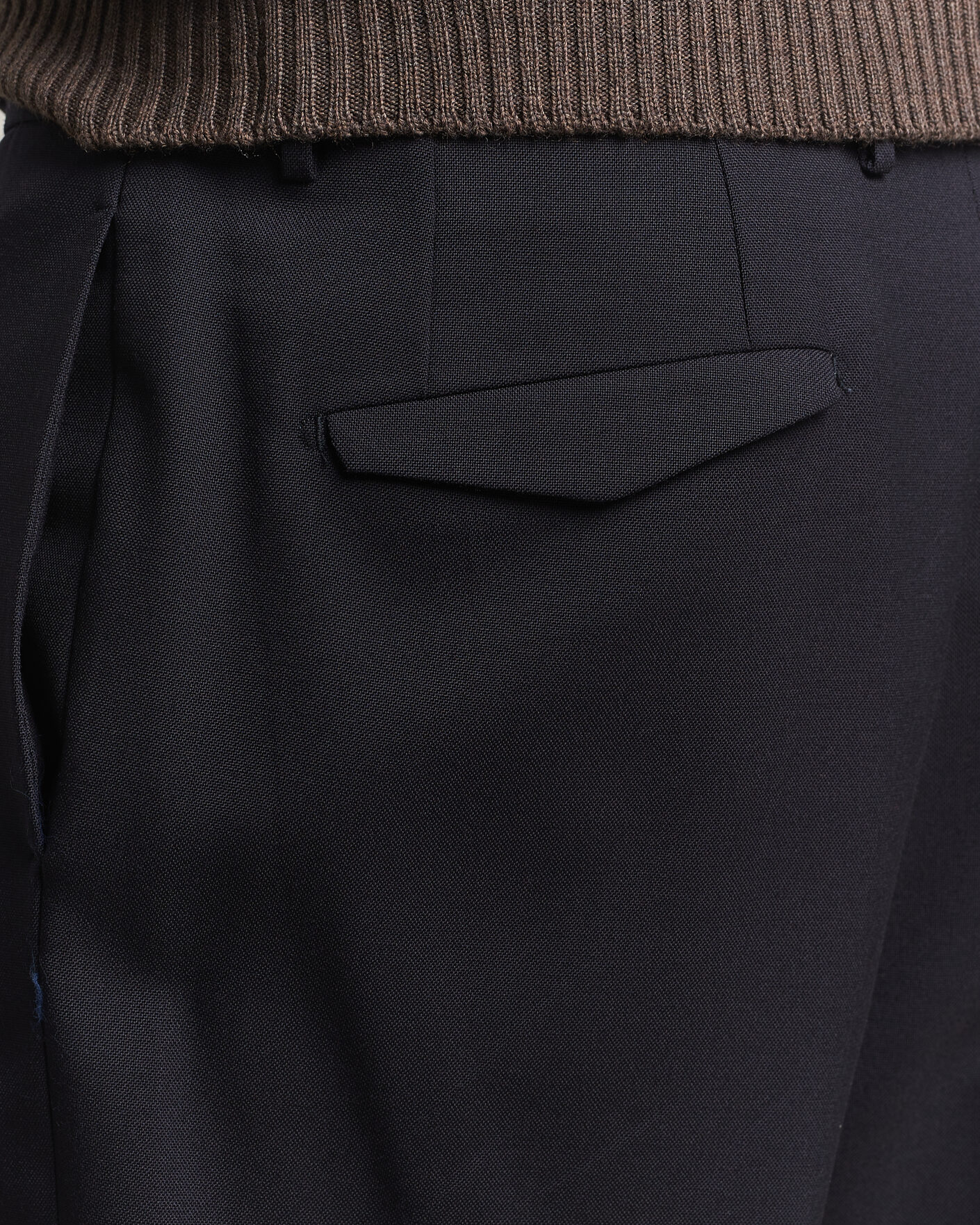 Uomini | Pantaloni | Santaniello | Wool Trousers Navy