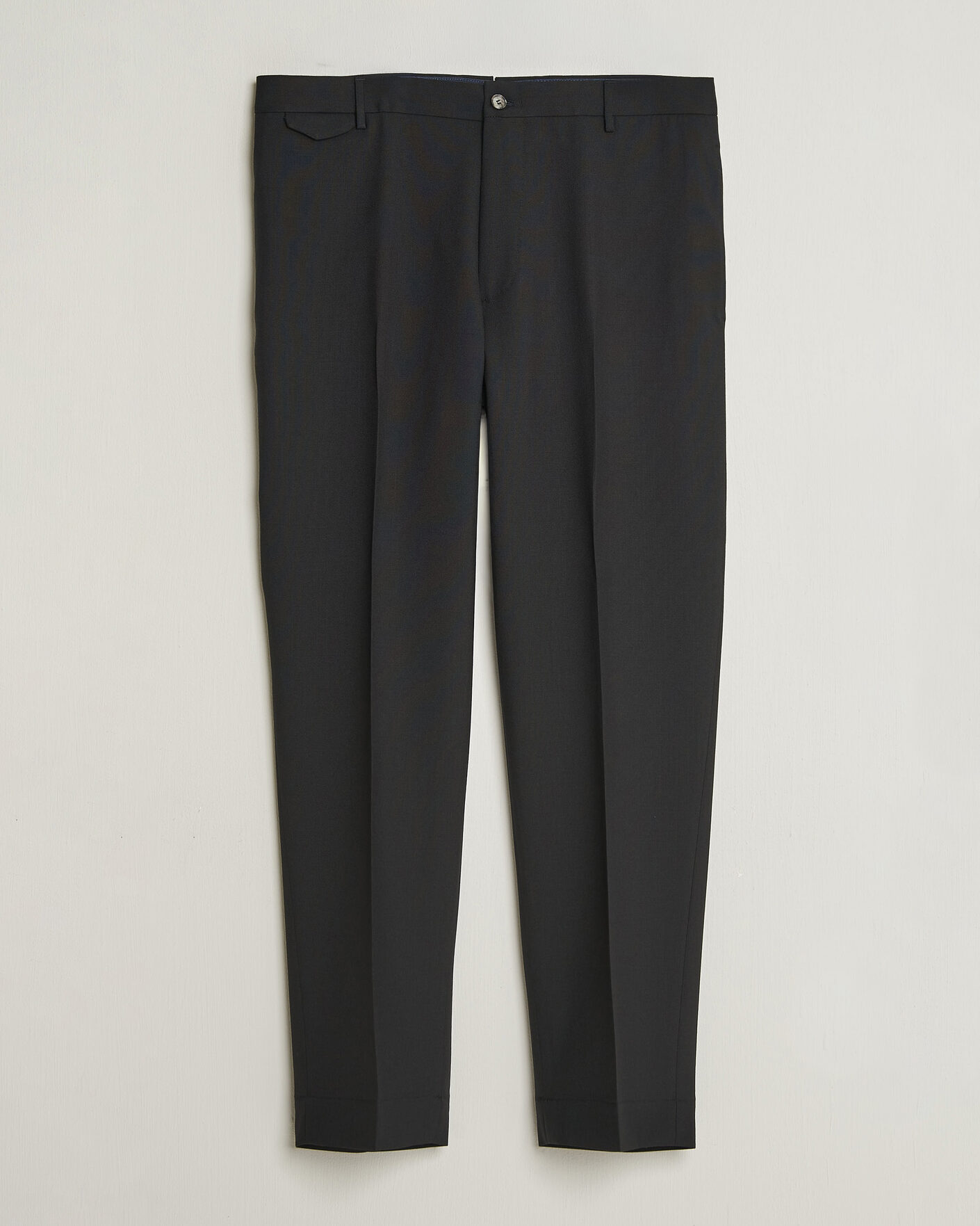 Uomini | Pantaloni | Santaniello | Wool Trousers Black