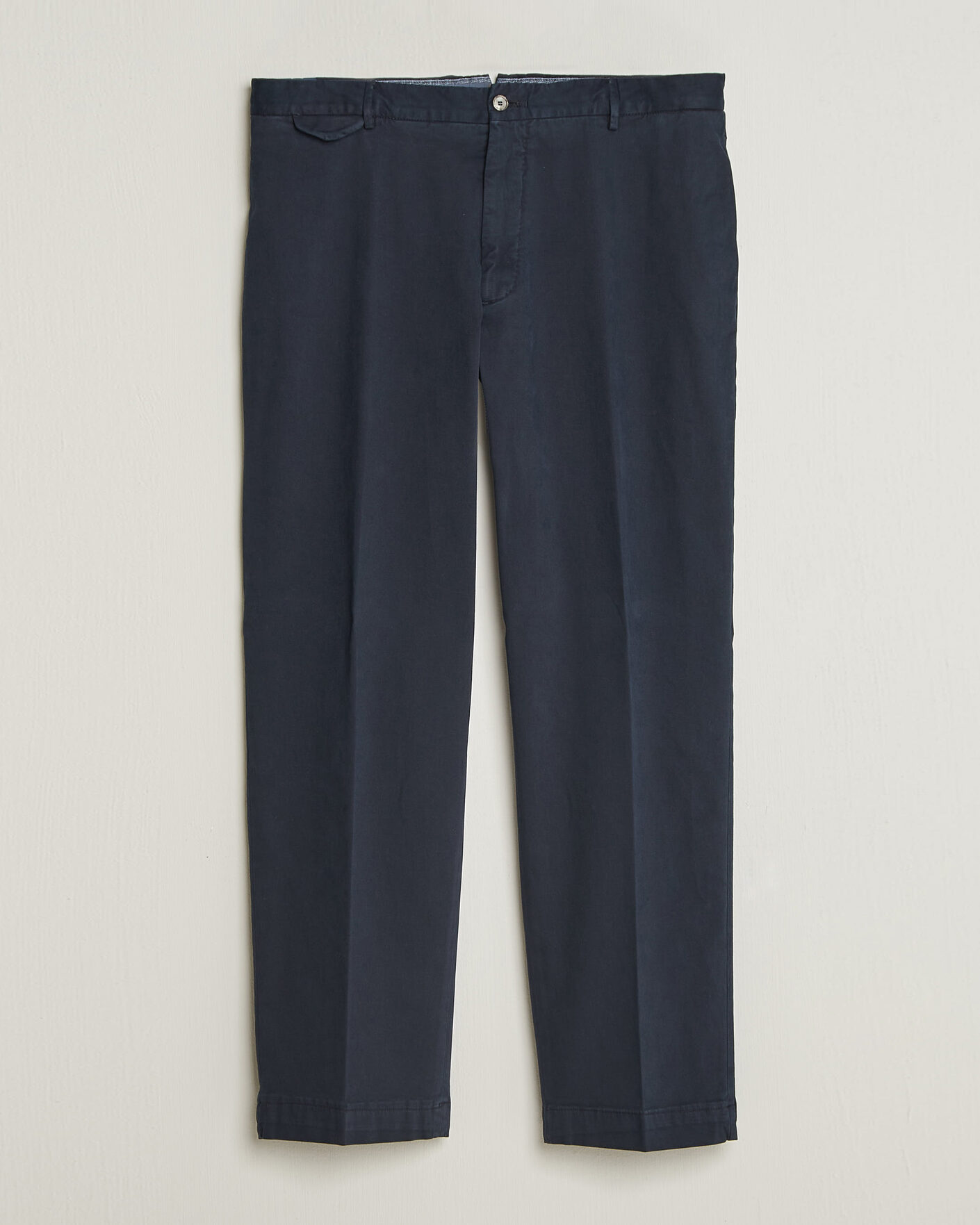 Uomini | Pantaloni | Santaniello | Washed Cotton Trousers Navy