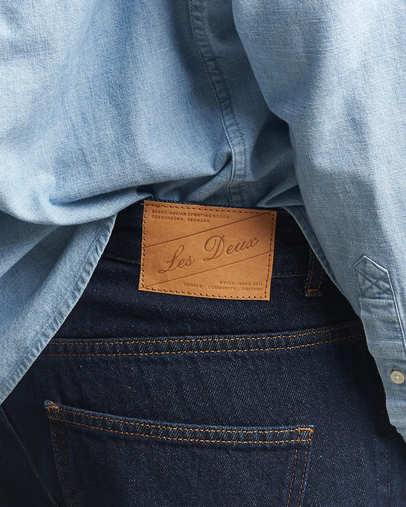 Uomini | Jeans | LES DEUX | Ryder Jeans Dark Indigo Wash