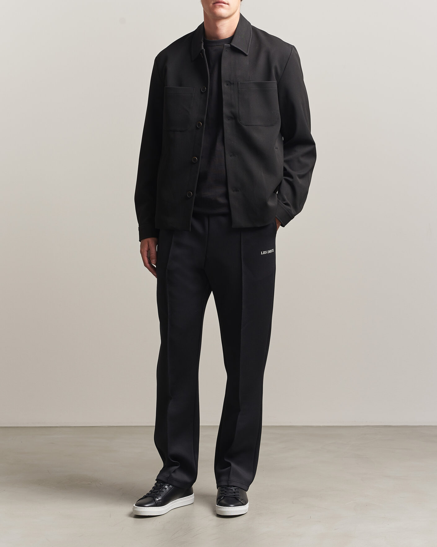 Uomini | Pantaloni | LES DEUX | Ballier Casual Track Pants Black