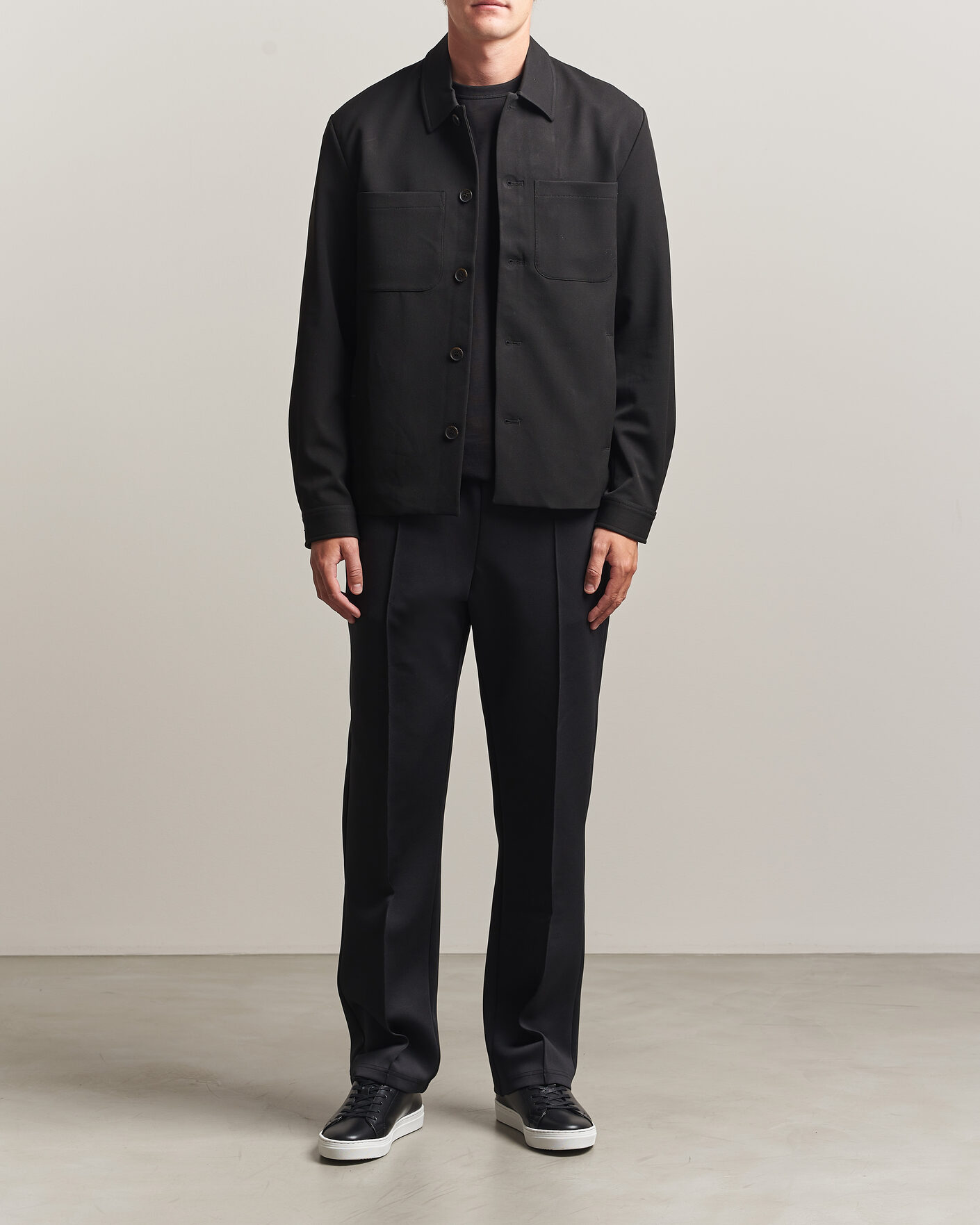 Uomini | Camicie | LES DEUX | Marsielle Hybrid Jacket Black