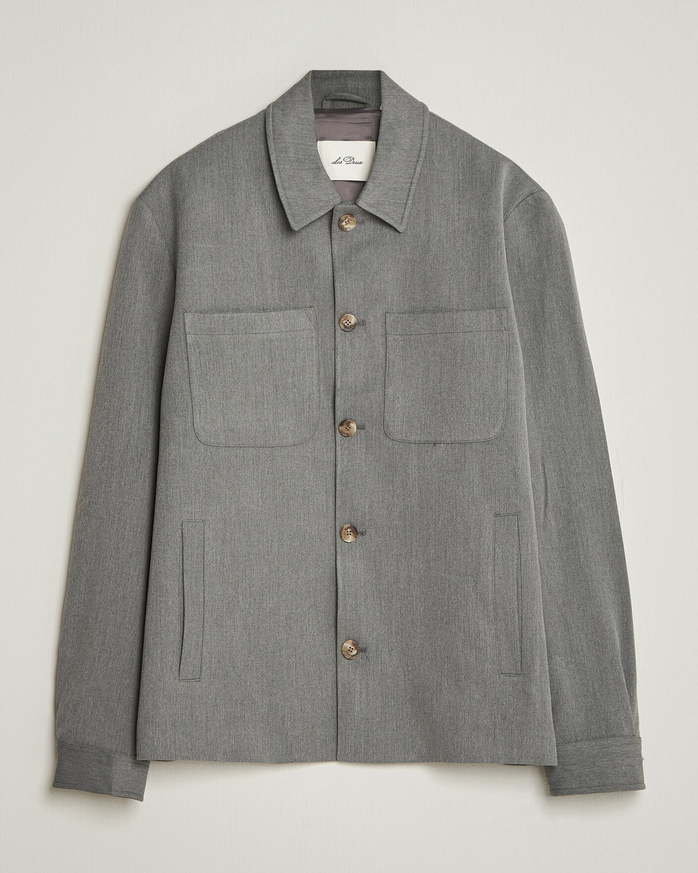 Uomini | Camicie | LES DEUX | Marsielle Hybrid Jacket Grey Melange