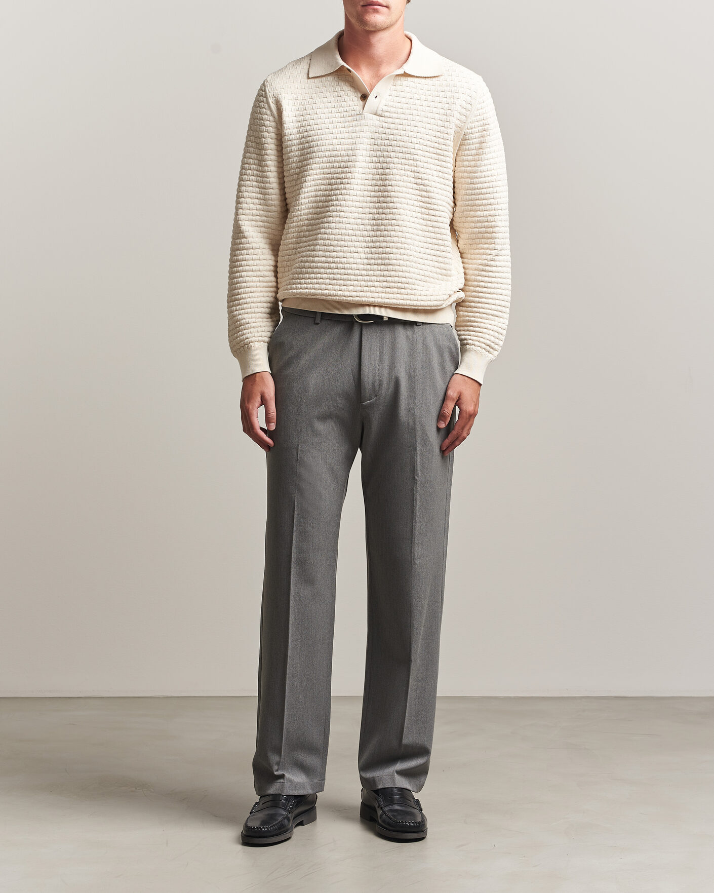 Uomini | Pantaloni | LES DEUX | Como Solid Slack Pants Grey Melange