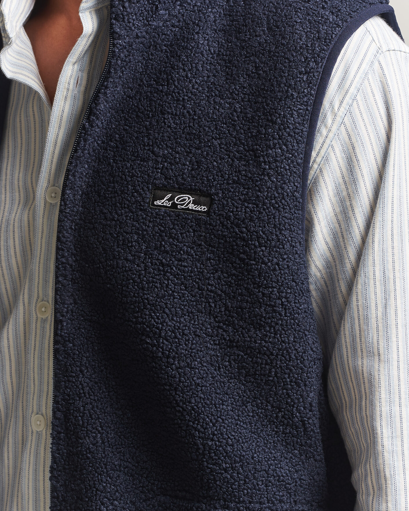 Uomini | Gilet | LES DEUX | Patch Teddy Vest Dark Navy