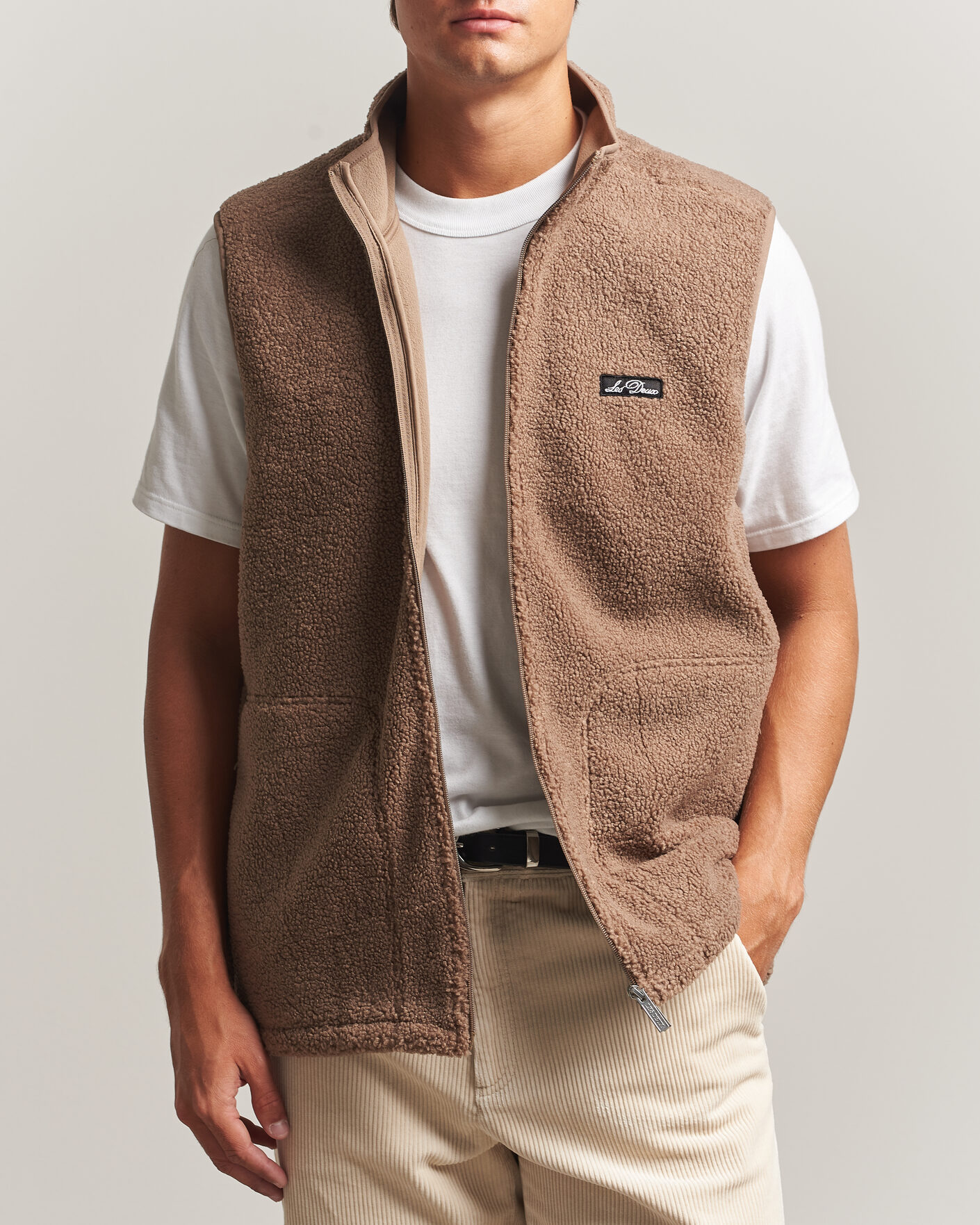 Uomini | Gilet | LES DEUX | Patch Teddy Vest Caribou