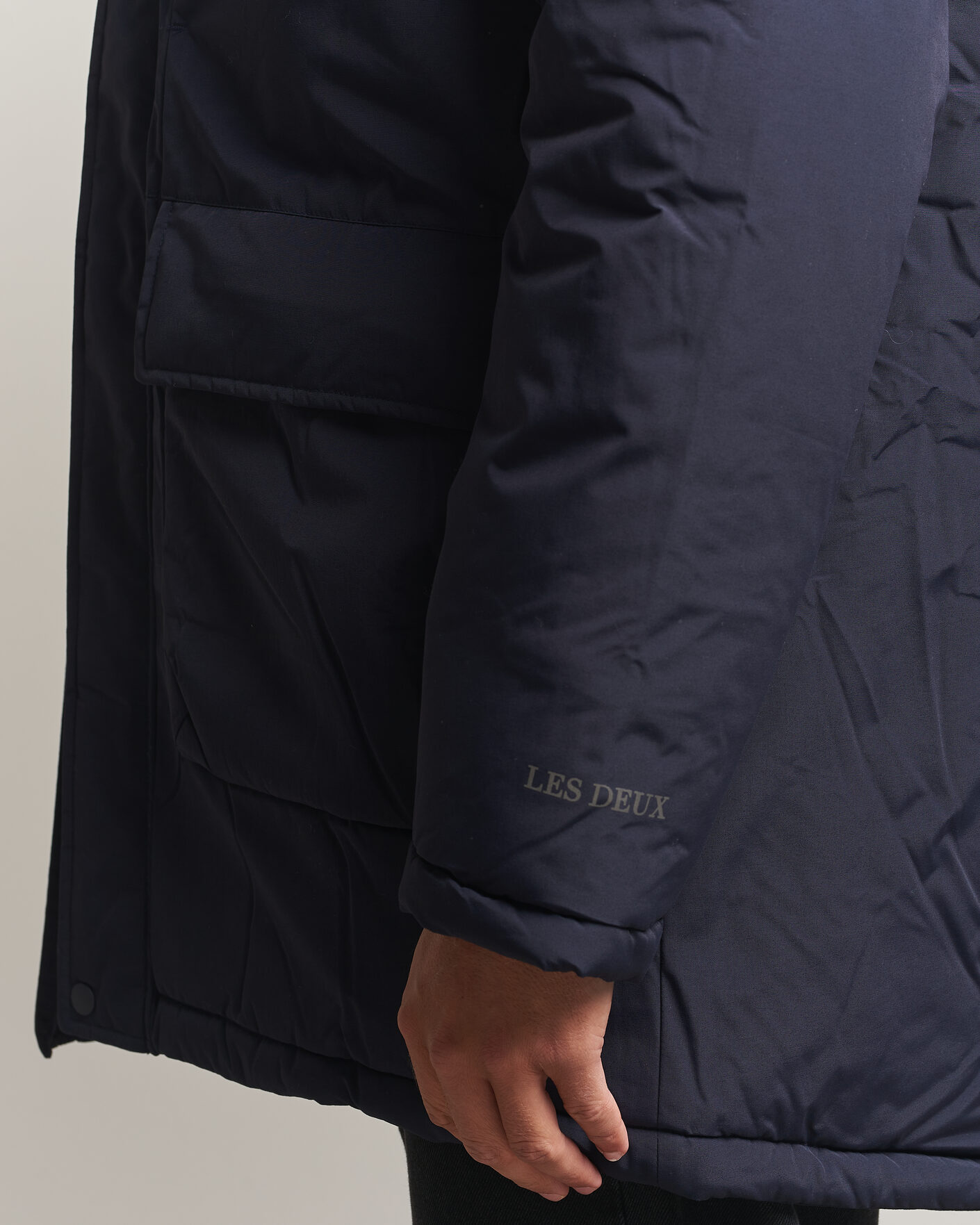 Uomini | Giacche | LES DEUX | Padded Parka Coat Dark Navy
