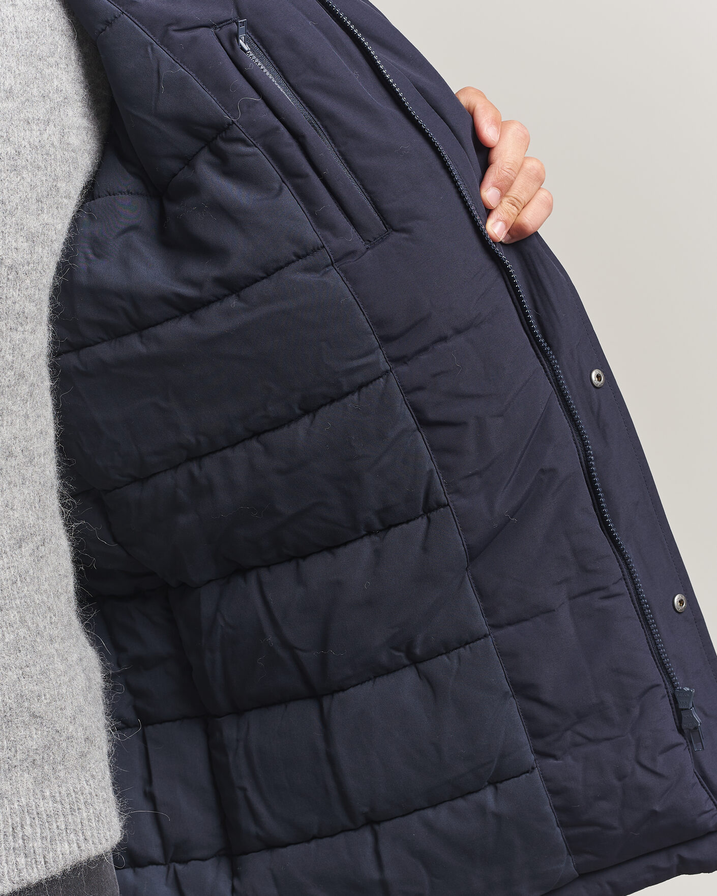 Uomini | Giacche | LES DEUX | Padded Parka Coat Dark Navy