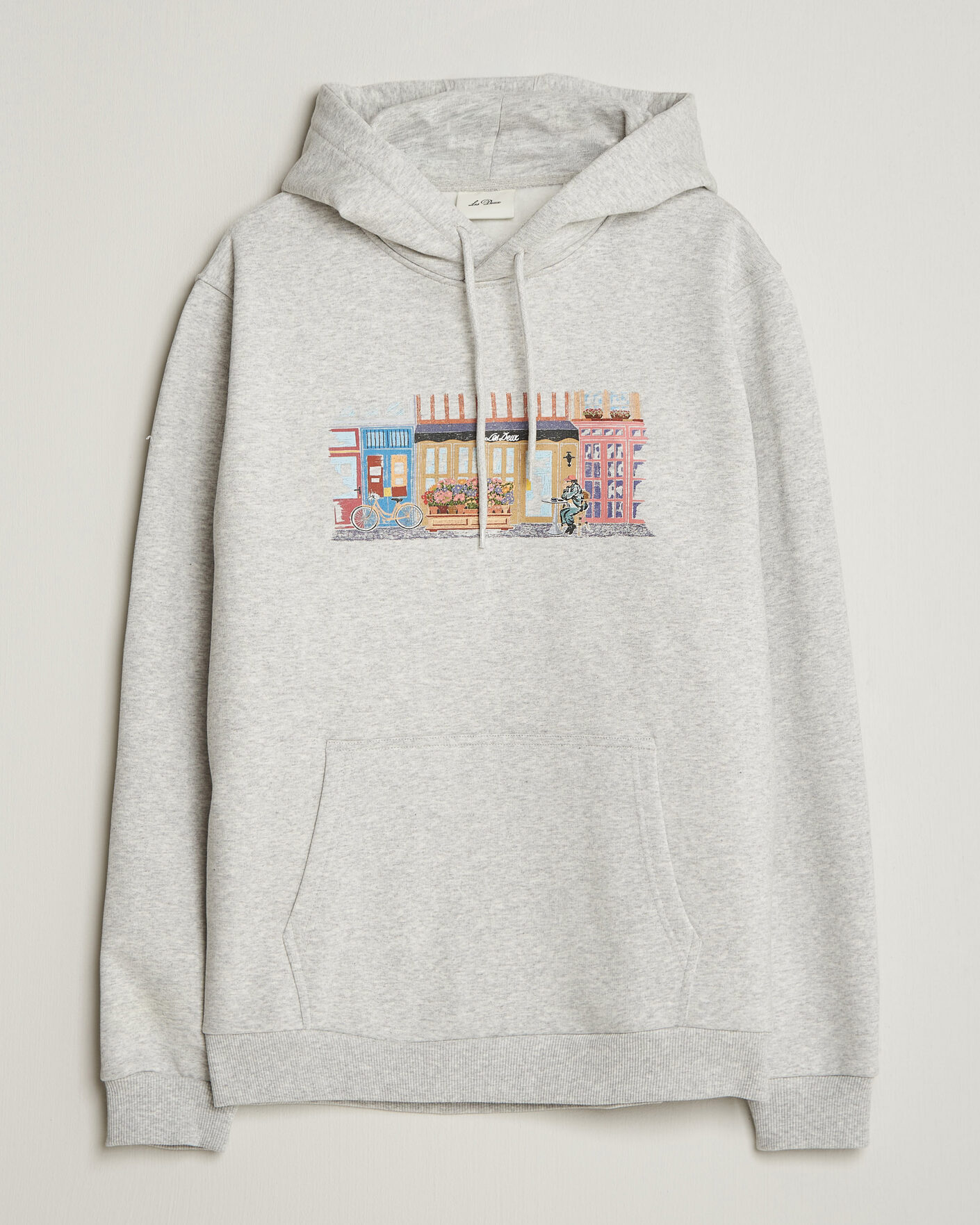Uomini | Maglieria | LES DEUX | Market Hoodie Snow Melange