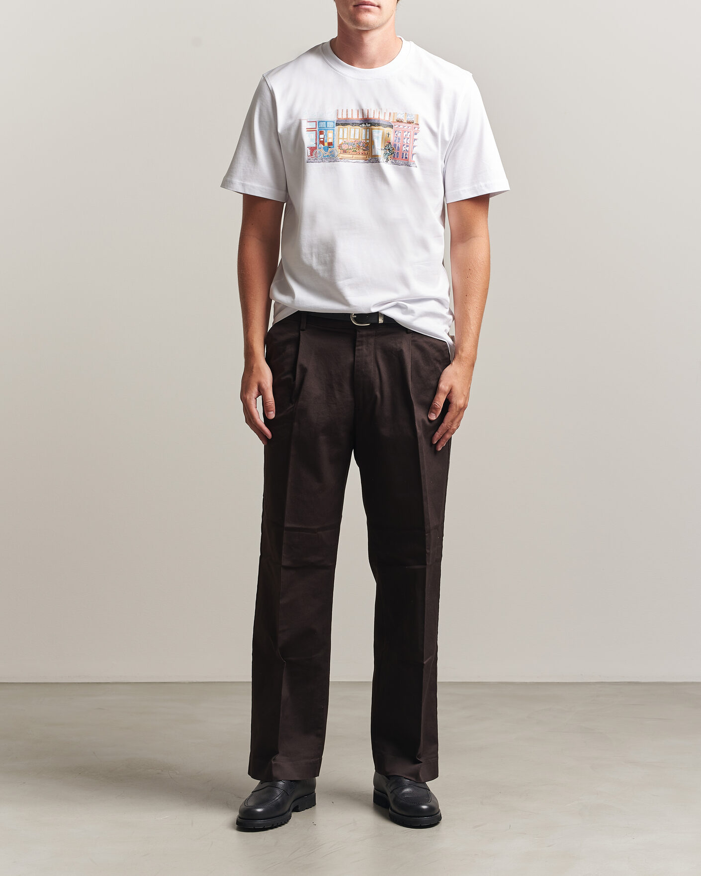 Uomini | T-shirt | LES DEUX | Market T-Shirt White