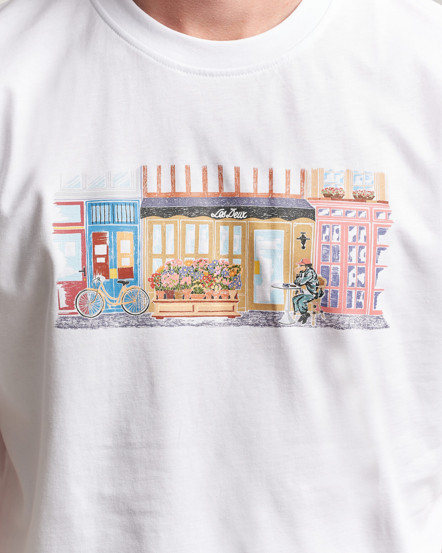 Uomini | T-shirt | LES DEUX | Market T-Shirt White