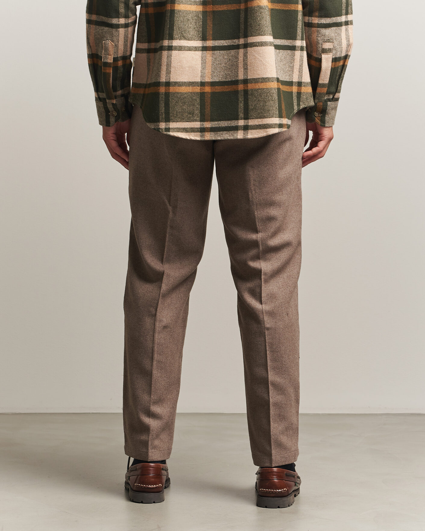 Uomini | Pantaloni | LES DEUX | Wool Reg Suit Pants Caribou