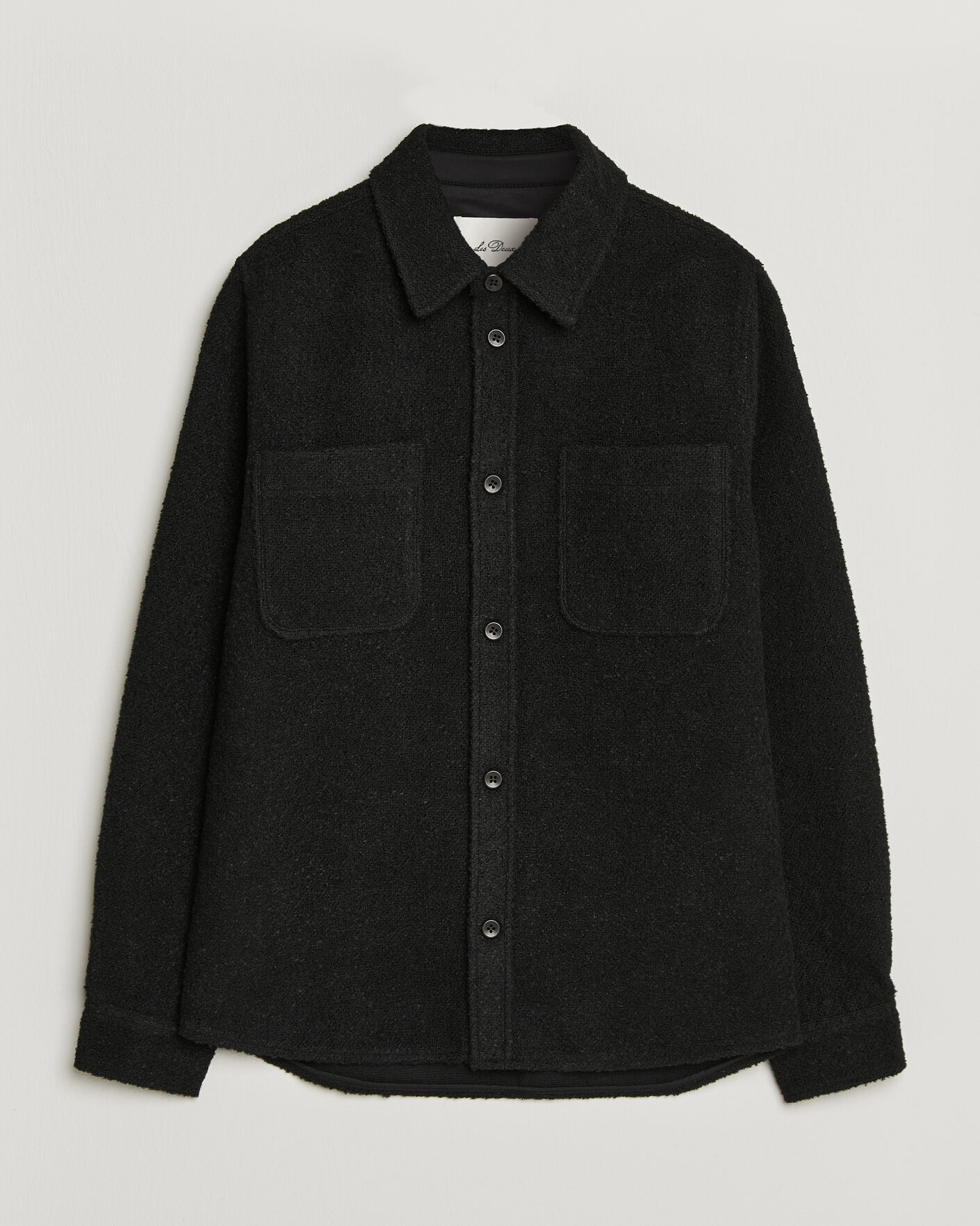 Uomini | Camicie | LES DEUX | Boucle Overshirt Black