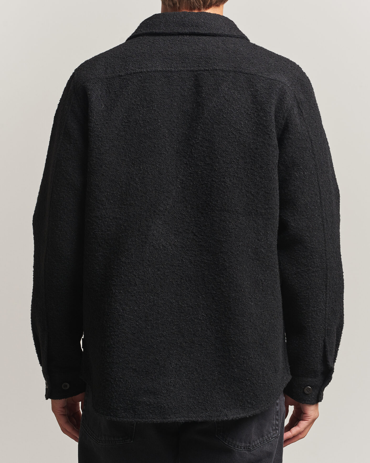 Uomini | Camicie | LES DEUX | Boucle Overshirt Black