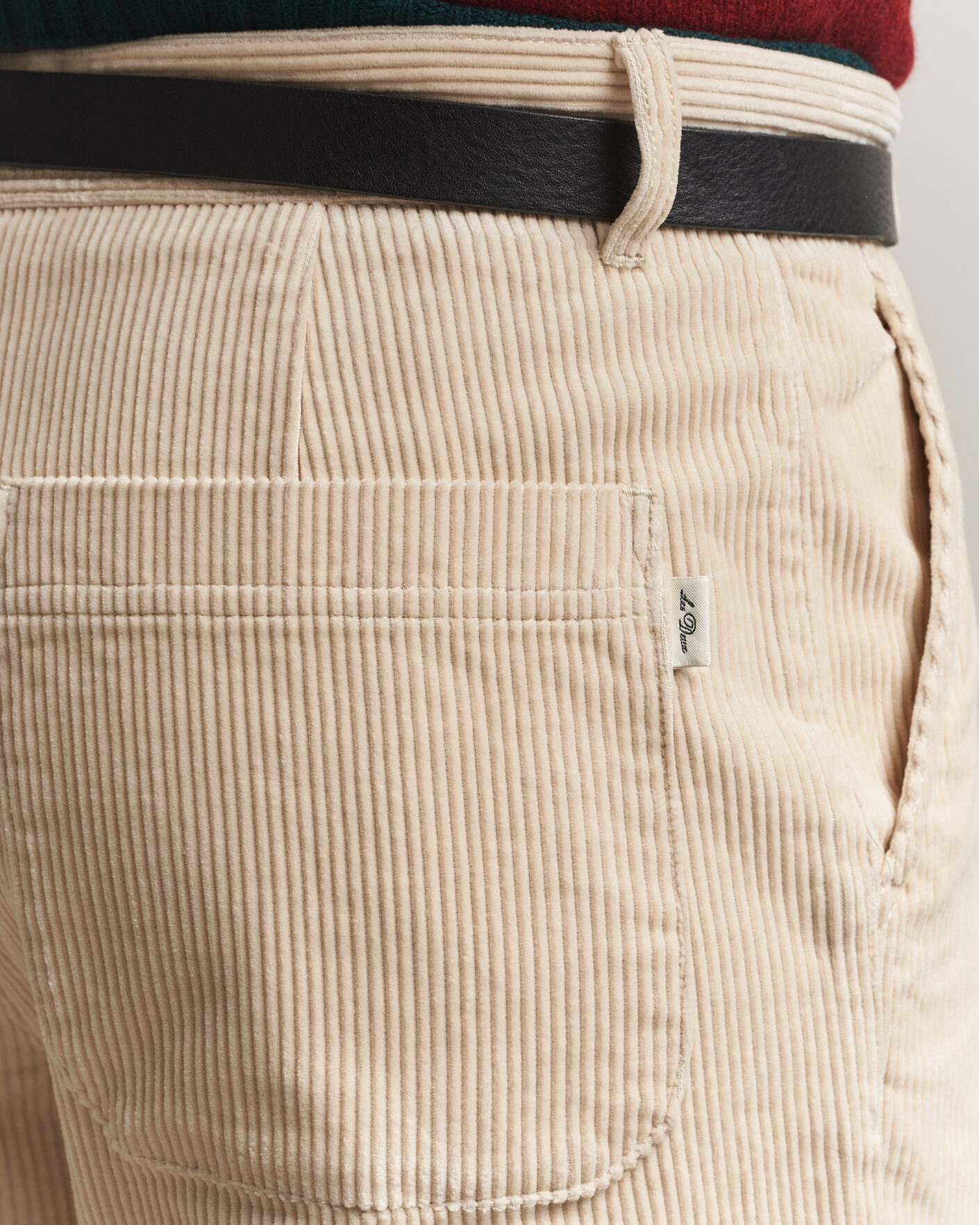 Uomini | Pantaloni | LES DEUX | Corduroy Tapered Pants Ivory