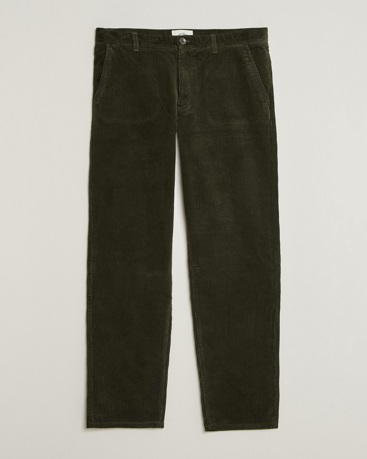 Uomini | Pantaloni | LES DEUX | Corduroy Tapered Pants Rosin Green