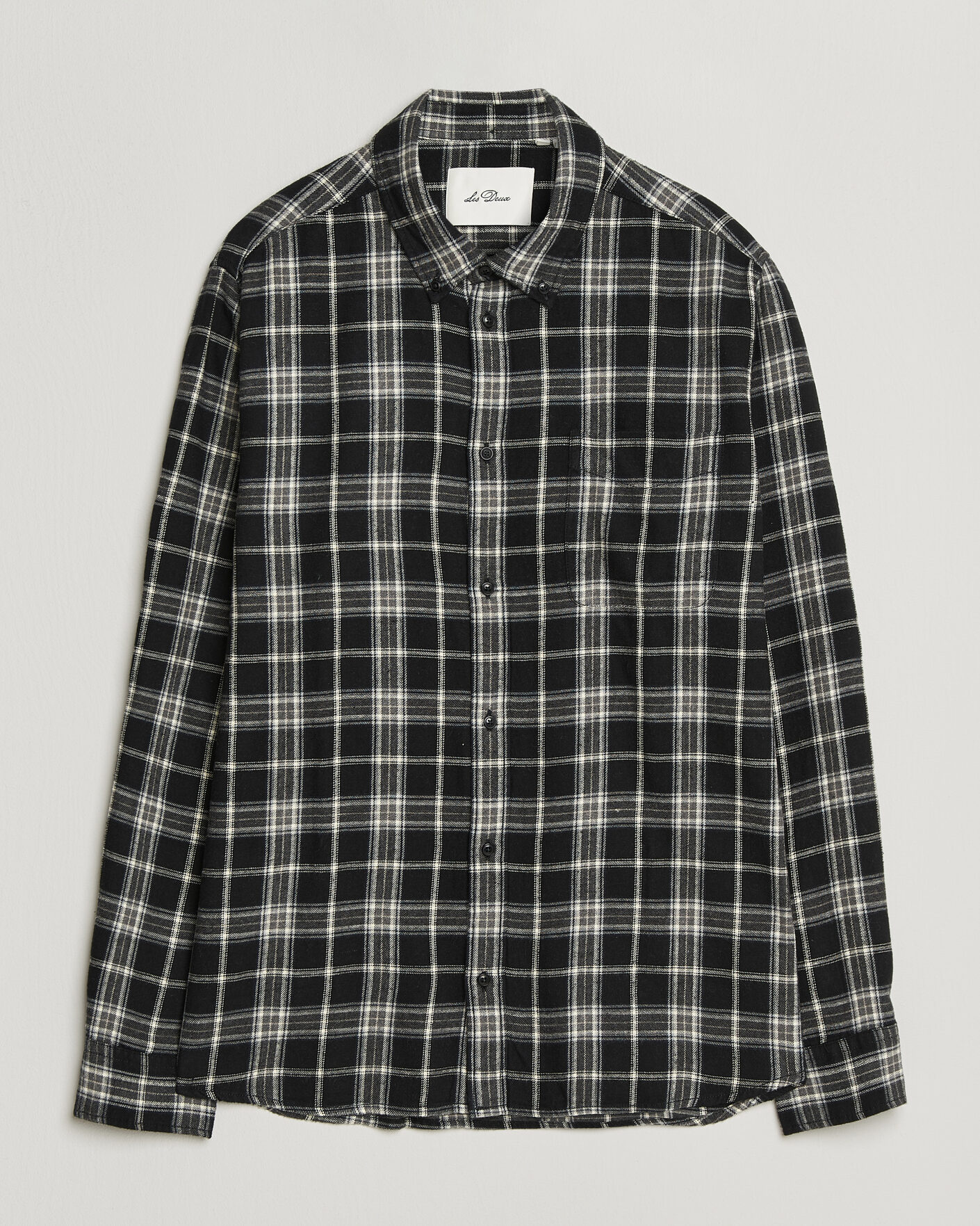 Uomini | Camicie | LES DEUX | Vintage Check Shirt Black