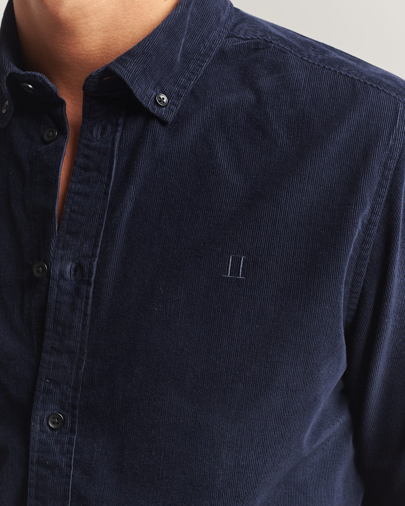 Uomini | Camicie | LES DEUX | Pinwale Corduroy Shirt Dark Navy