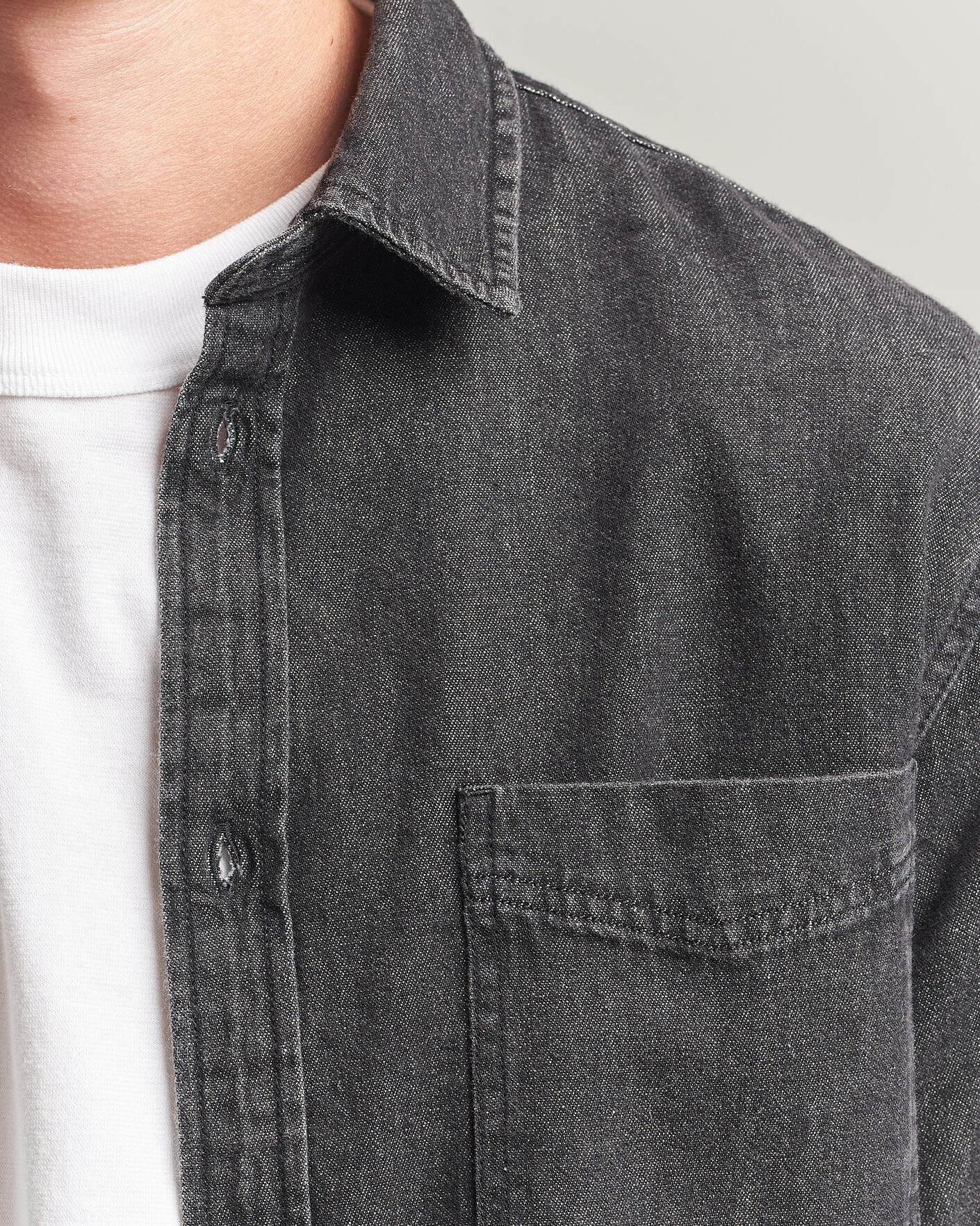 Uomini | Camicie | LES DEUX | Denim Shirt Black Wash