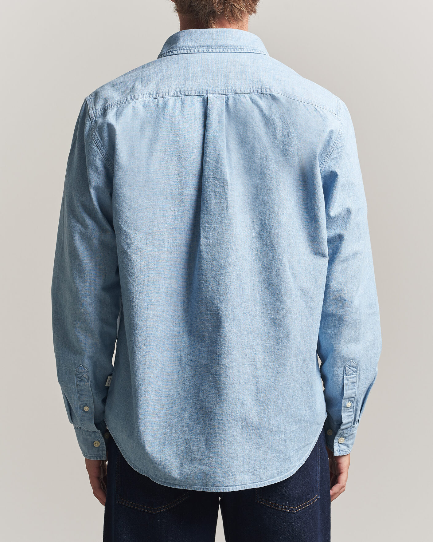 Uomini | Camicie | LES DEUX | Chambray Shirt Light Blue Wash