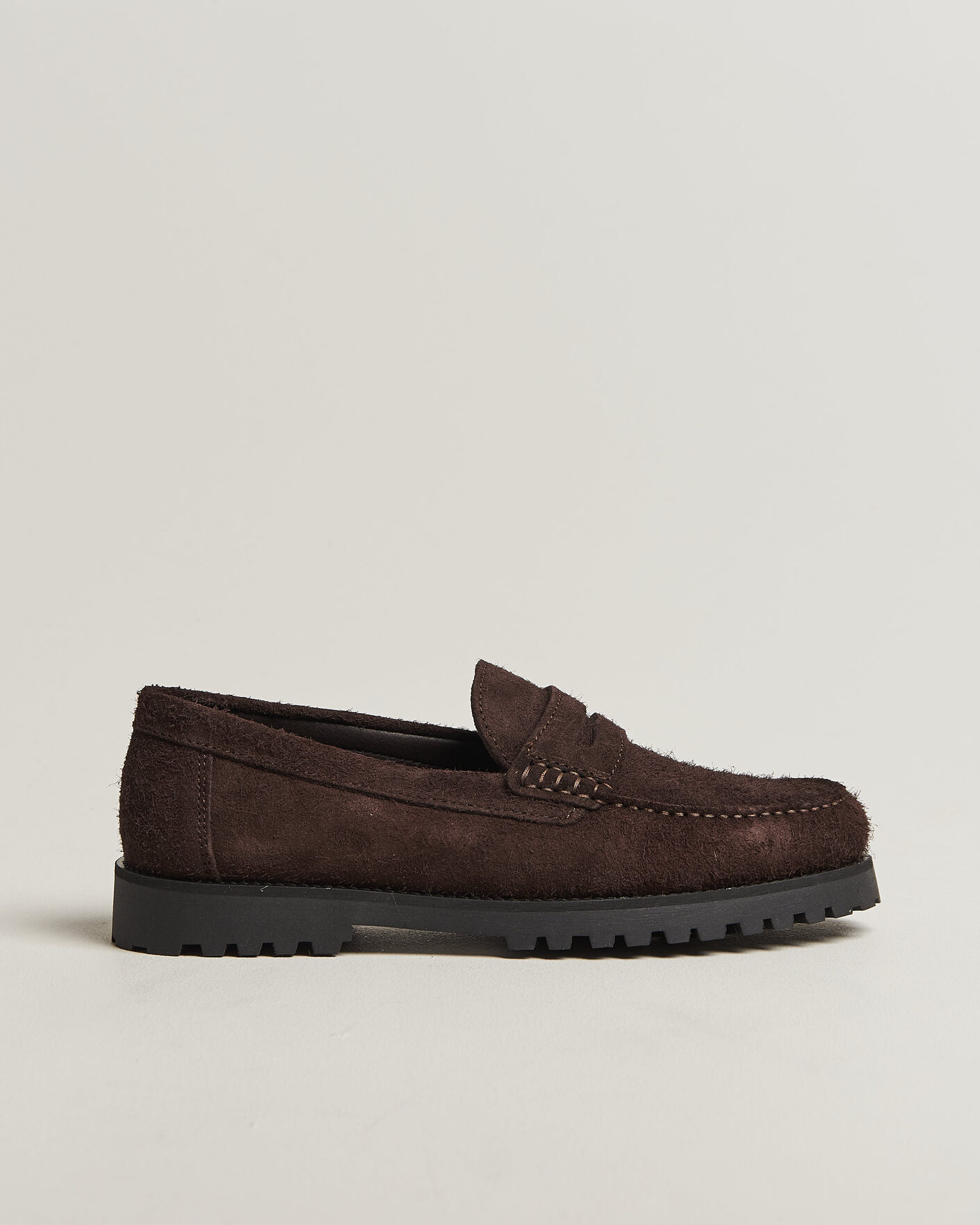 Uomini | Mocassini | LES DEUX | Hairy Suede Loafer Molé Brown