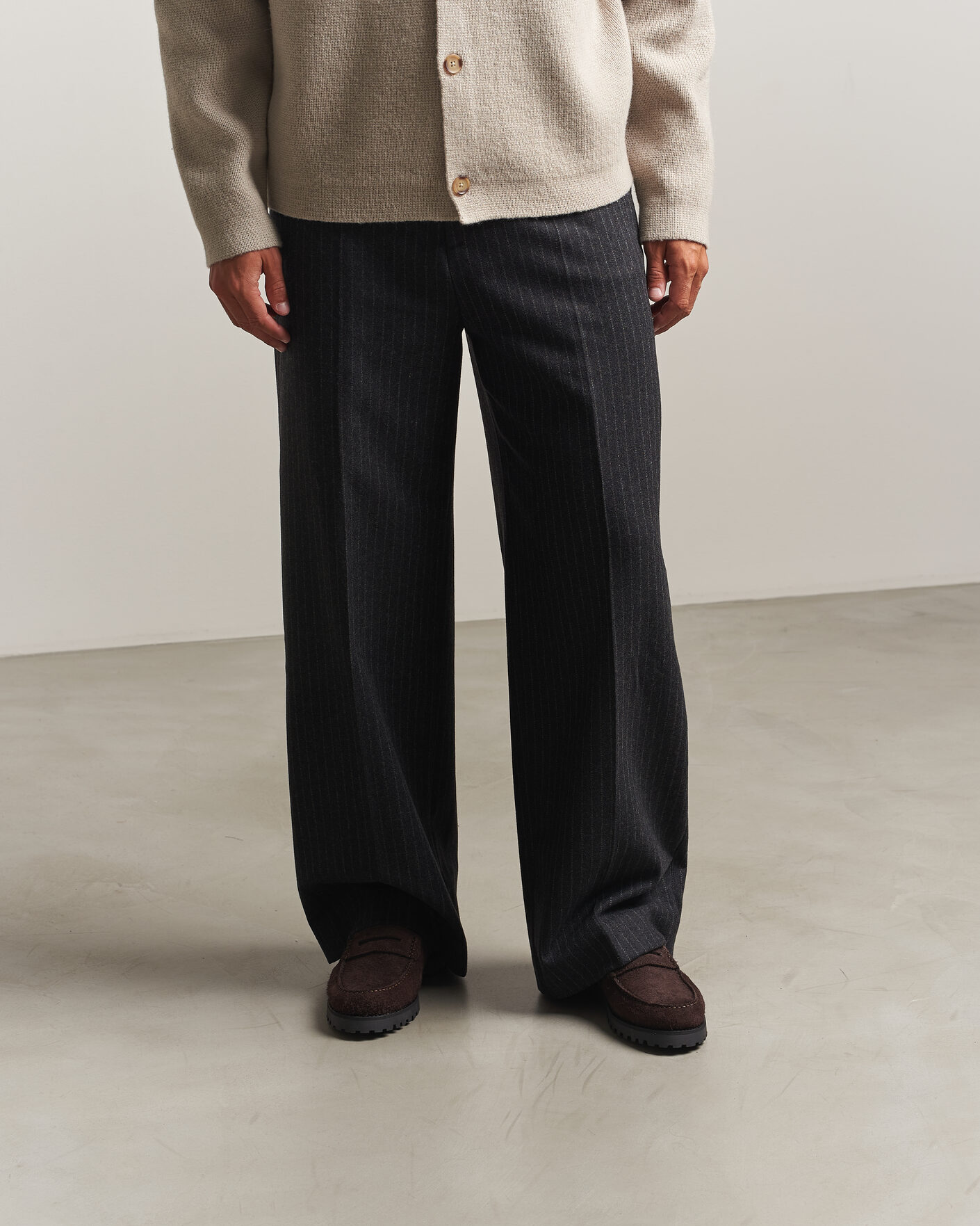 Uomini | Mocassini | LES DEUX | Hairy Suede Loafer Molé Brown