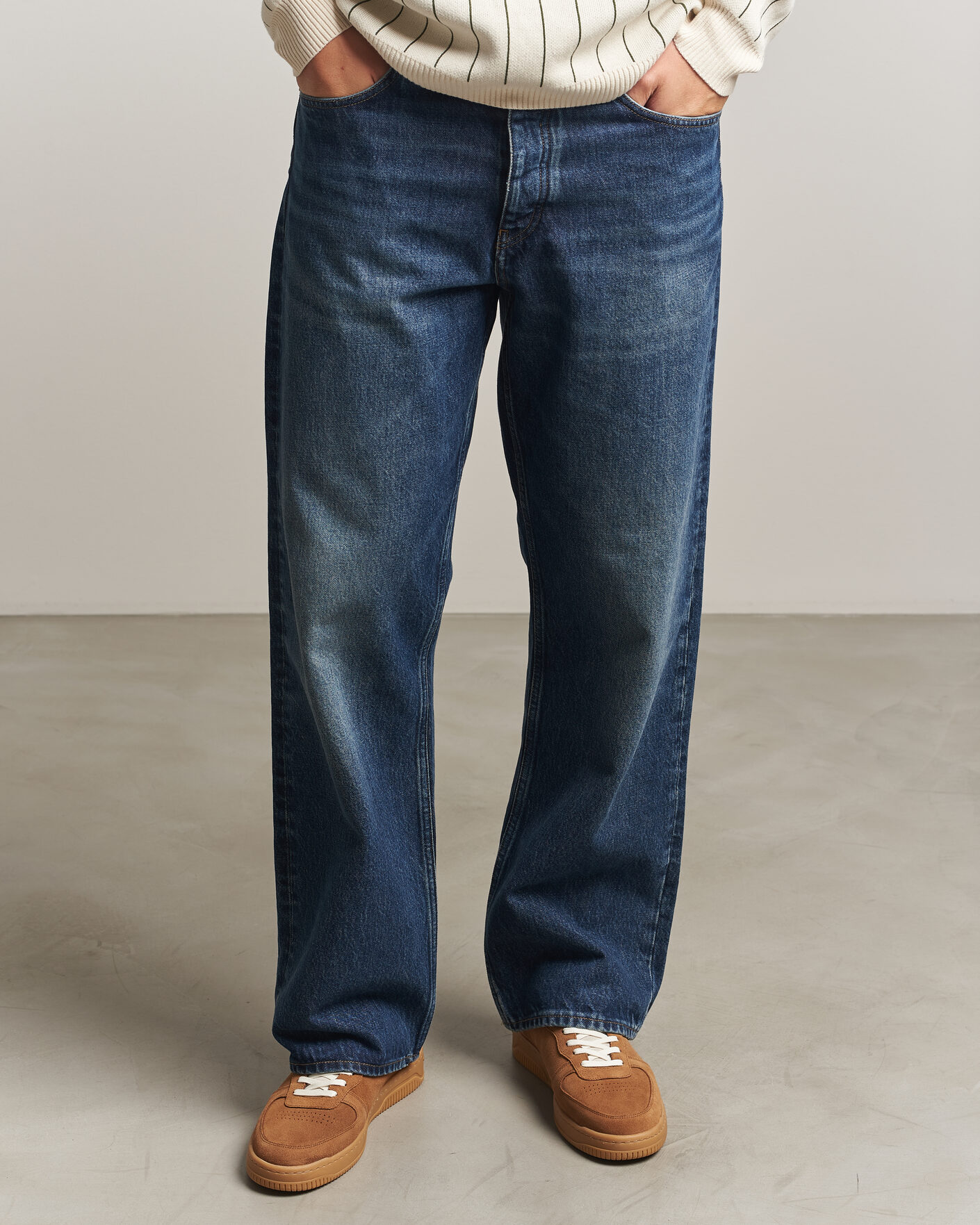 Uomini | Sneakers | LES DEUX | Suede Sneaker Bone Brown