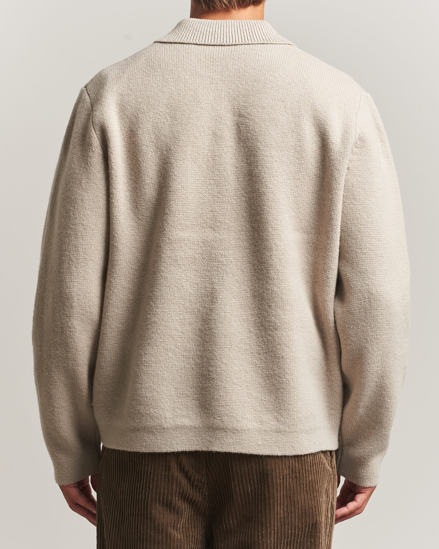 Uomini | Maglieria | LES DEUX | Milano Knit Overshirt Light Sand