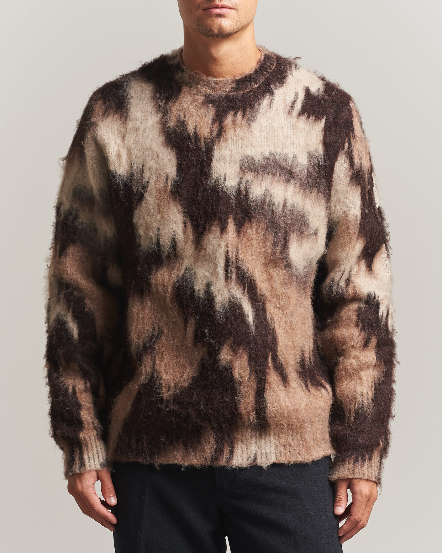 Uomini | Maglieria | LES DEUX | Forrest Crewneck Knit Brown