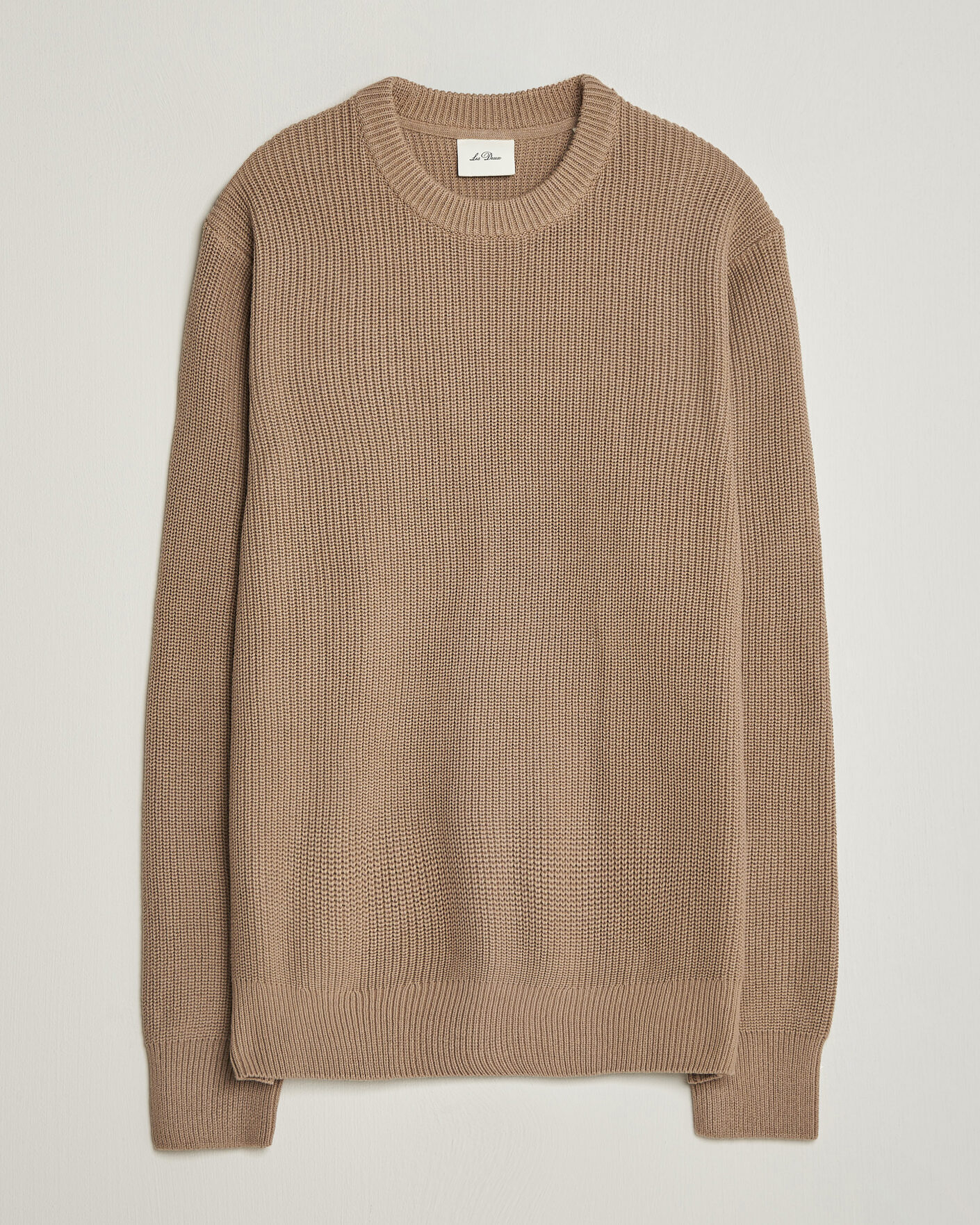 Uomini | Maglieria | LES DEUX | Rib Crewneck Knit Dark Sand