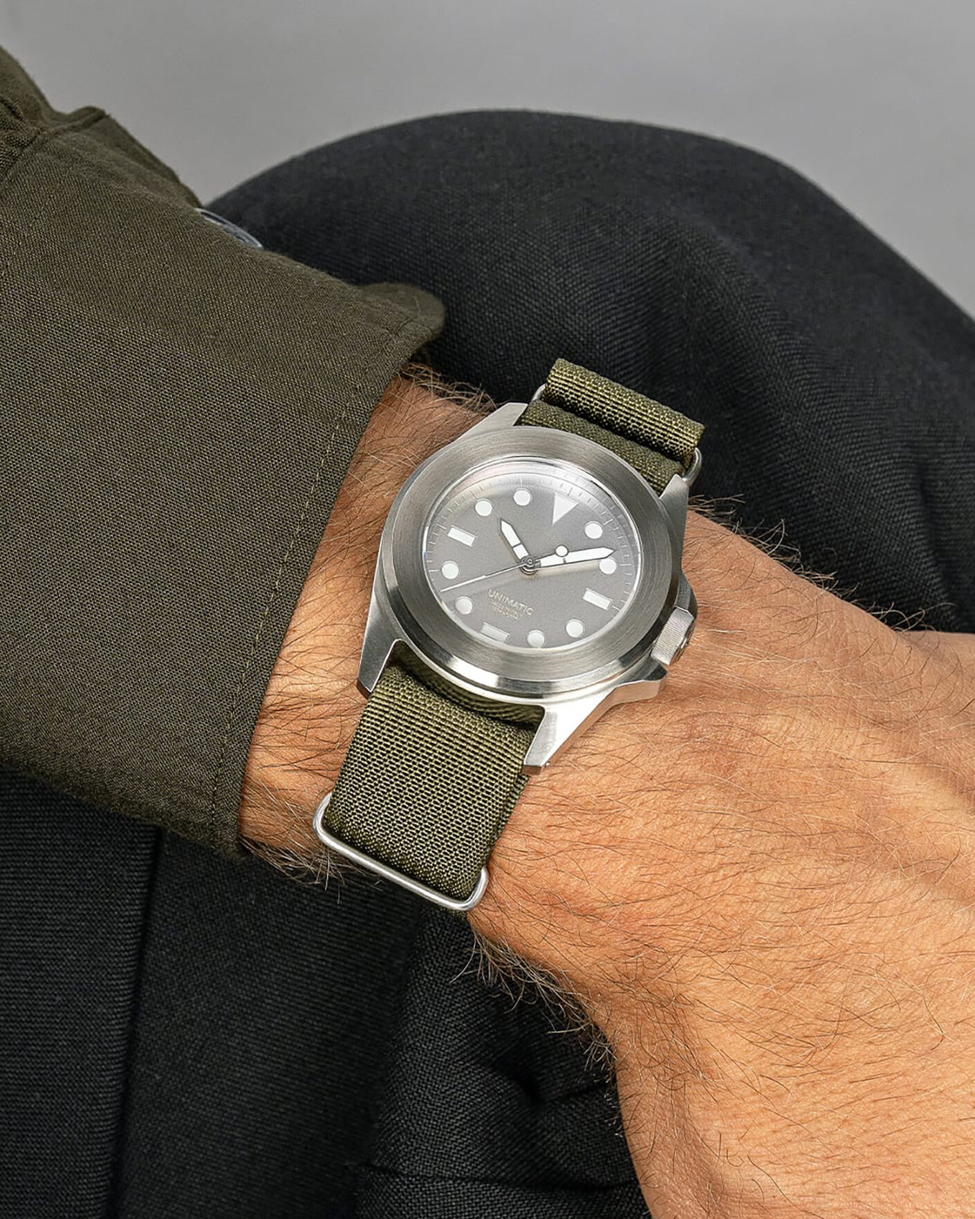 Uomini | UNIMATIC Modello Quattro Limited Military Watch Grey | UNIMATIC | Modello Quattro Limited Military Watch Grey