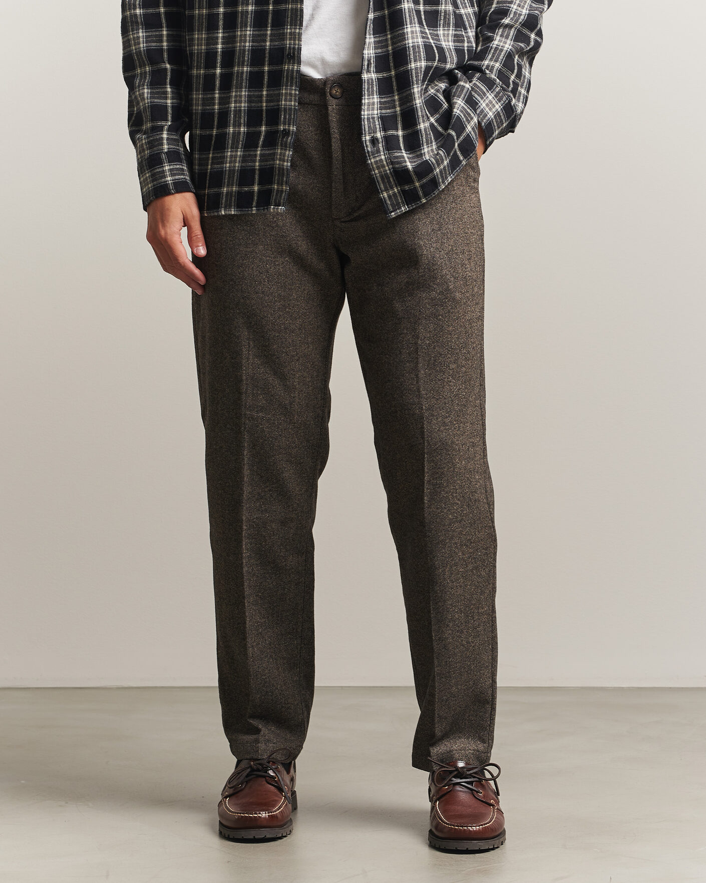 Uomini | Pantaloni | LES DEUX | Wool Melange Reg Suit Pants Caribou