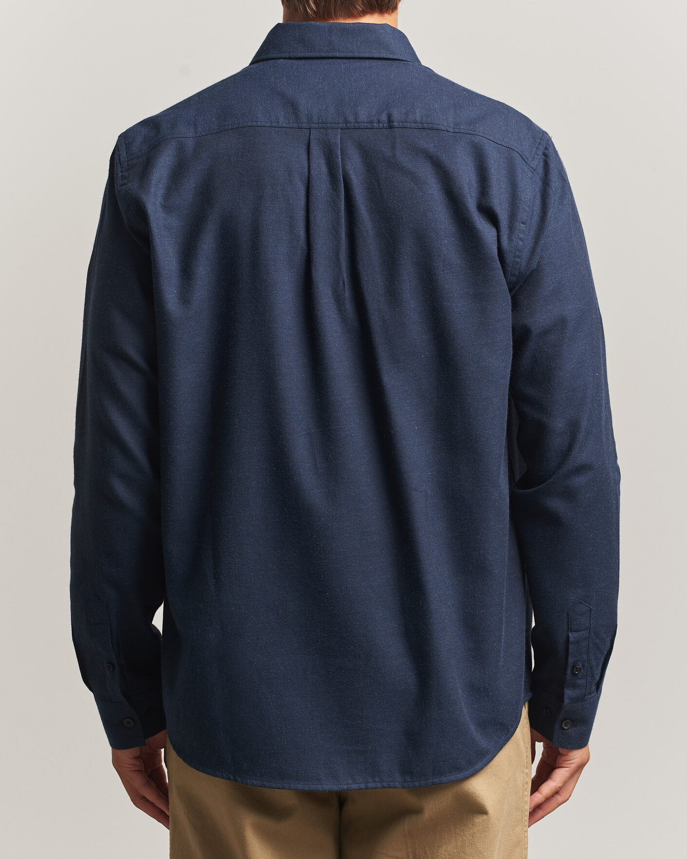 Uomini | Camicie | LES DEUX | Soft Flannel Shirt Dark Navy