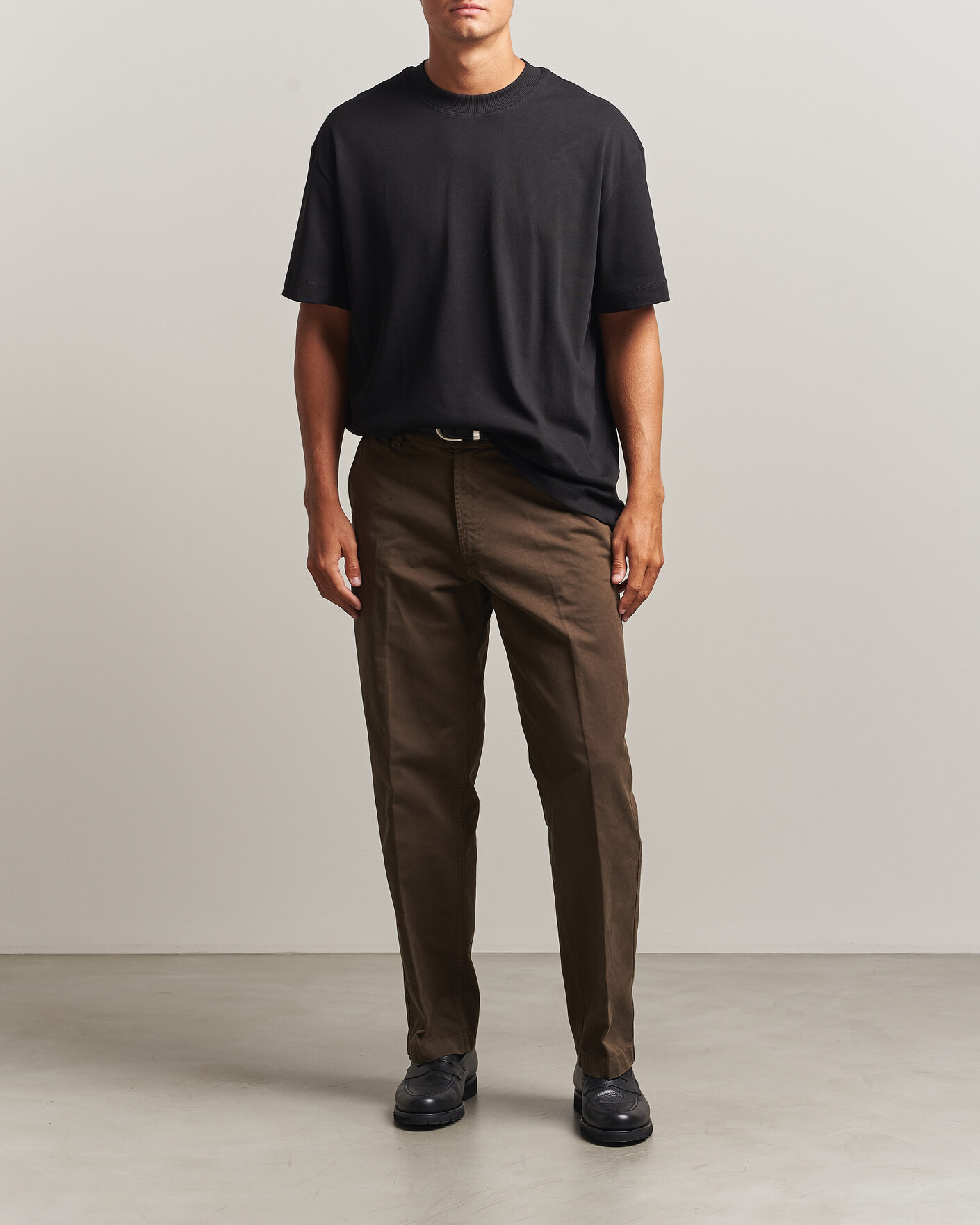 Uomini | T-shirt | LES DEUX | Heavyweight T-Shirt Black