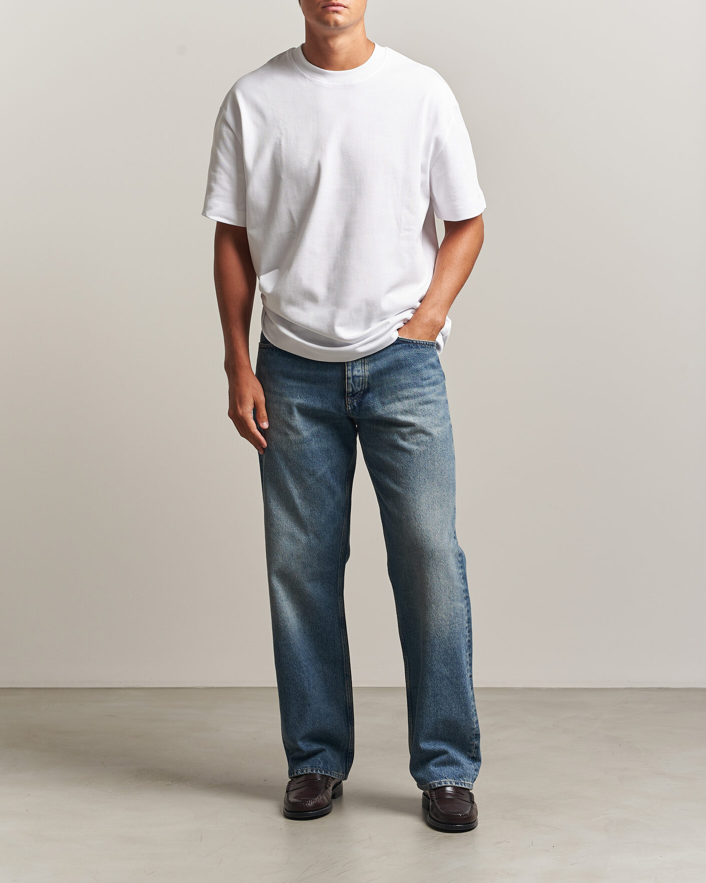 Uomini | T-shirt | LES DEUX | Heavyweight T-Shirt White