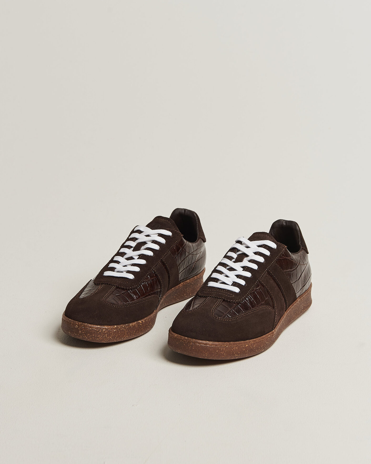 Uomini | Sneakers | LES DEUX | Croco Sneaker Molé Brown