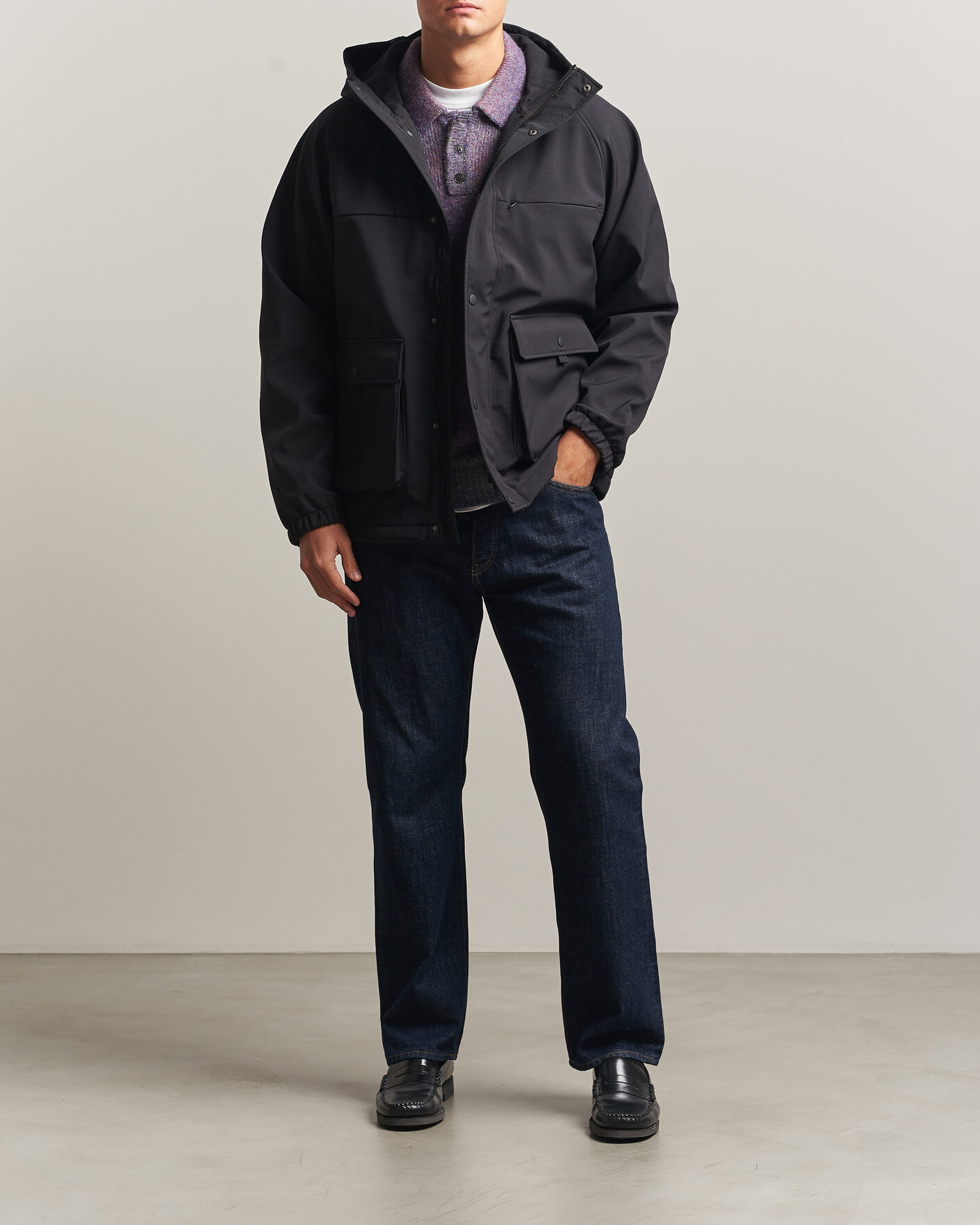 Uomini | Giacche | LES DEUX | Shell Jacket Black