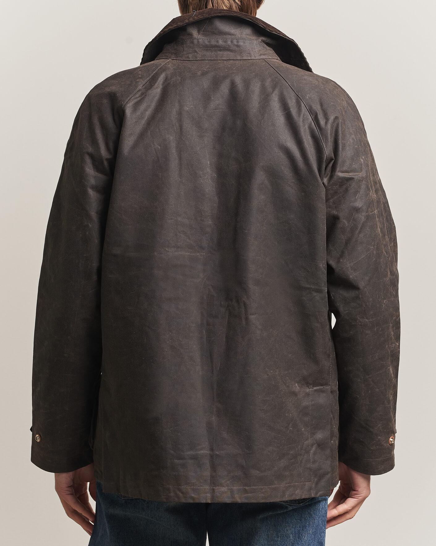 Uomini | Giacche | Manifattura Ceccarelli | Rain Caban Wax Cloth Chocolate