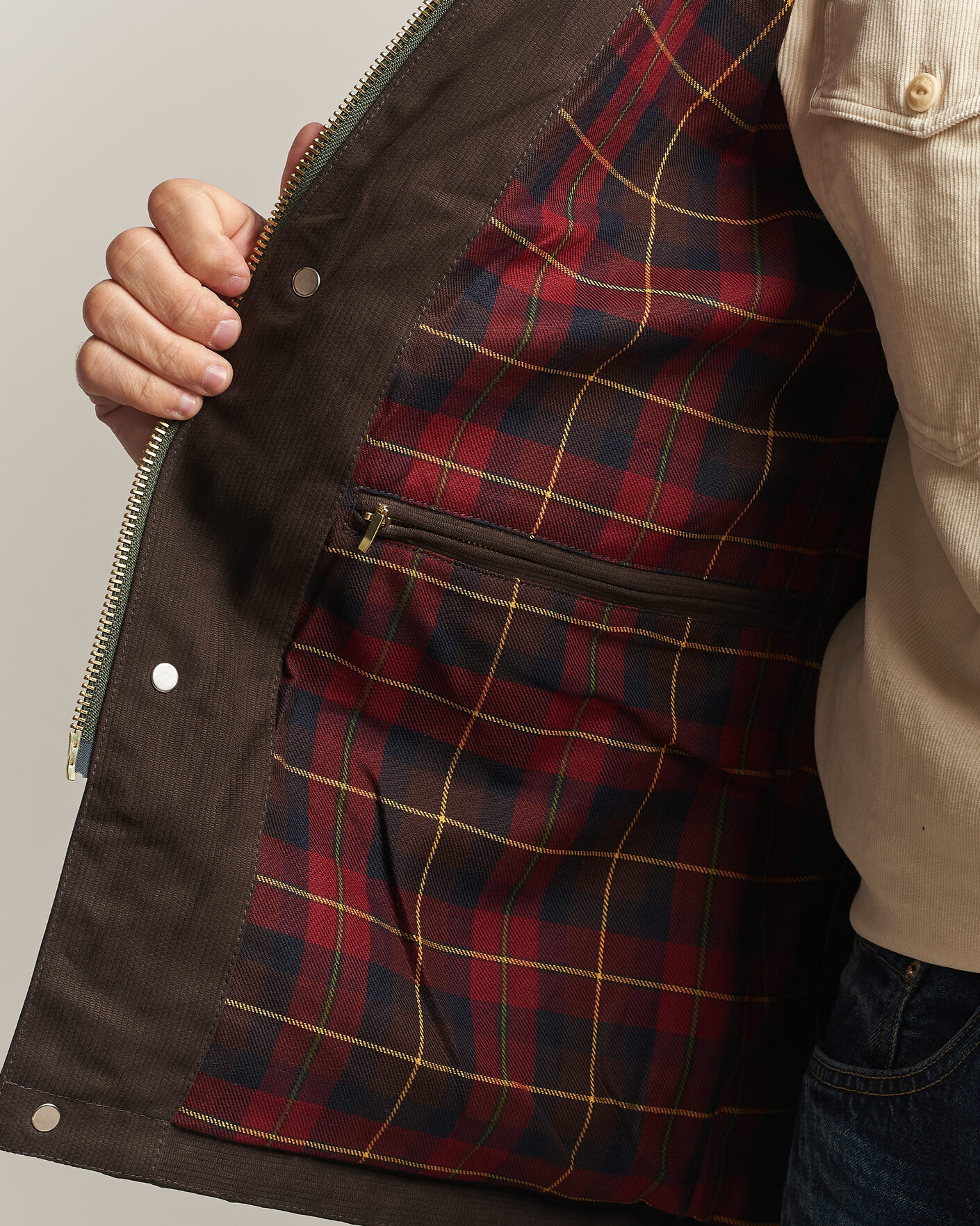 Uomini | Giacche | Manifattura Ceccarelli | Rain Caban Wax Cloth Dark Green