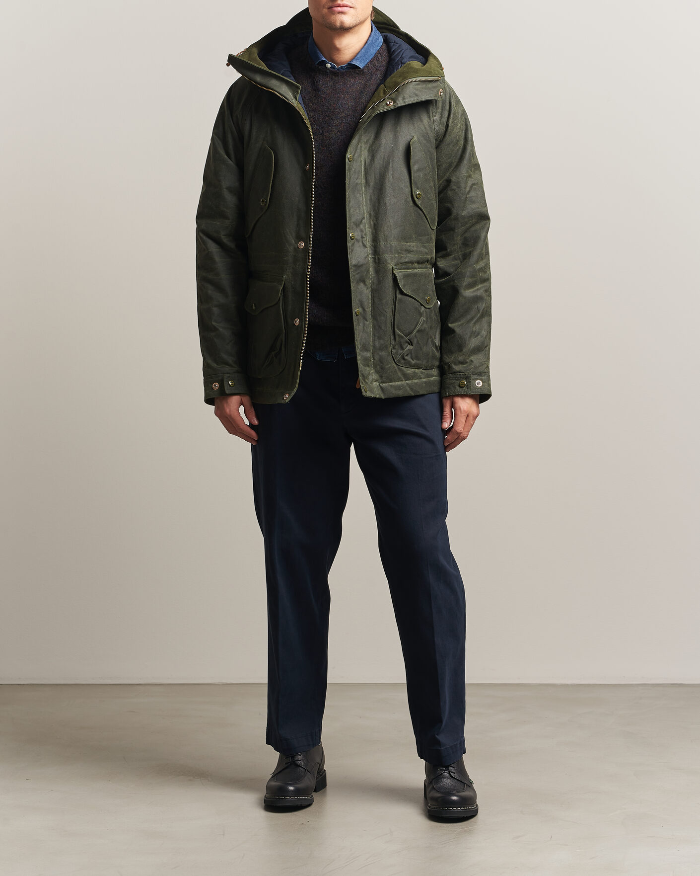 Uomini | Giacche | Manifattura Ceccarelli | New Fisherman Parka Dark Green
