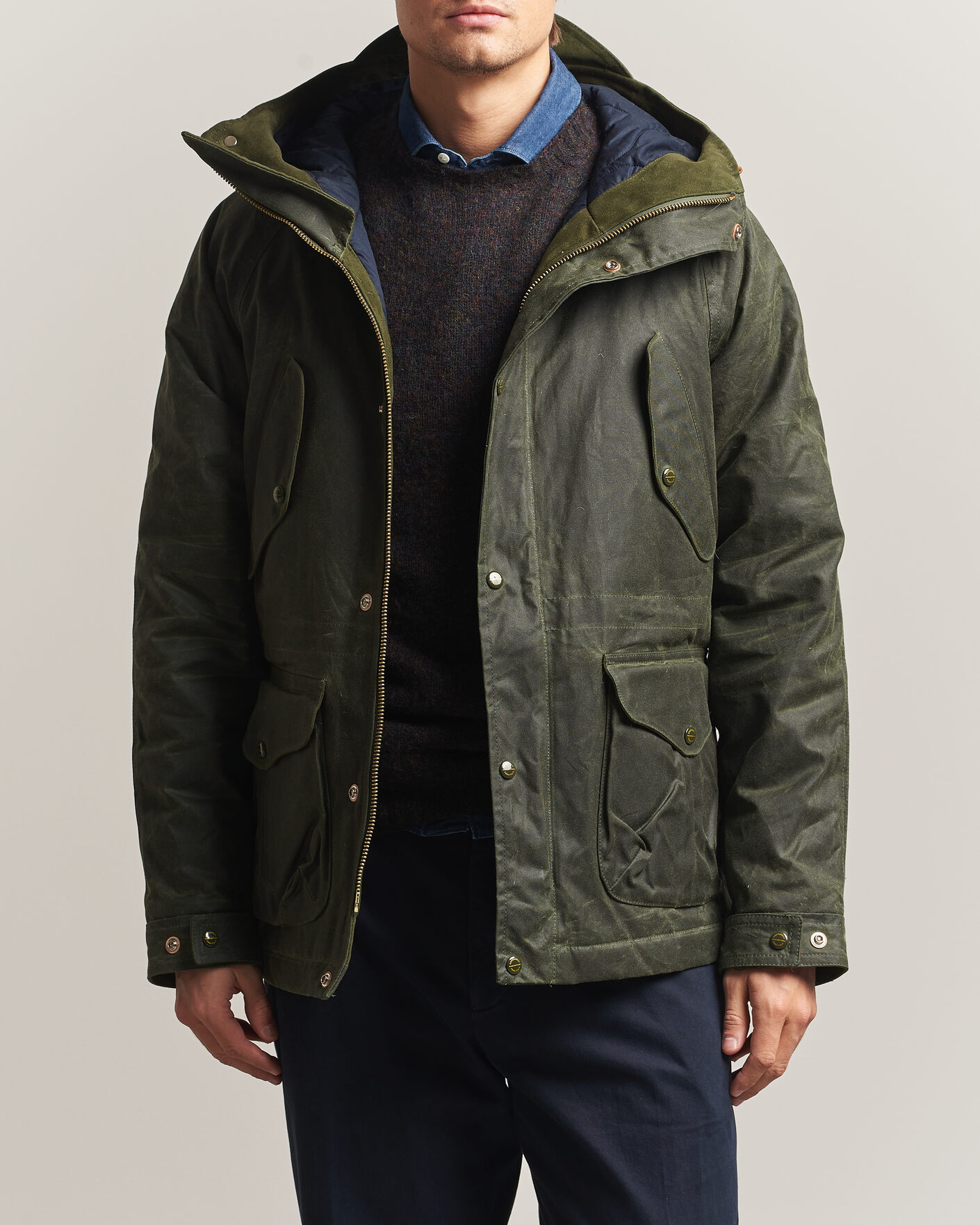 Uomini | Giacche | Manifattura Ceccarelli | New Fisherman Parka Dark Green