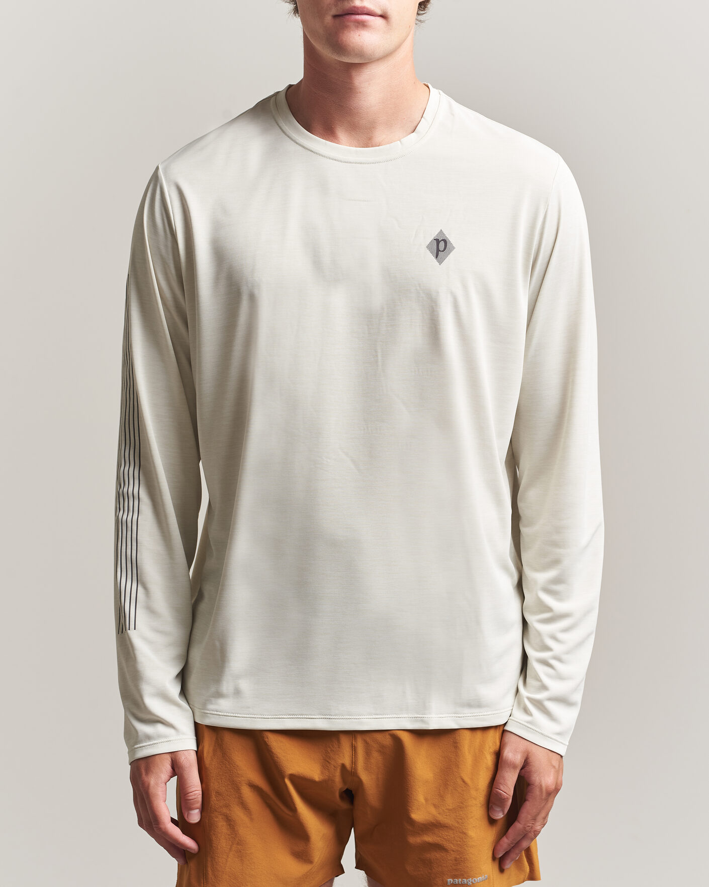 Uomini | T-shirt | Patagonia | Long Sleeve Cap Cool Shirt Dyno White