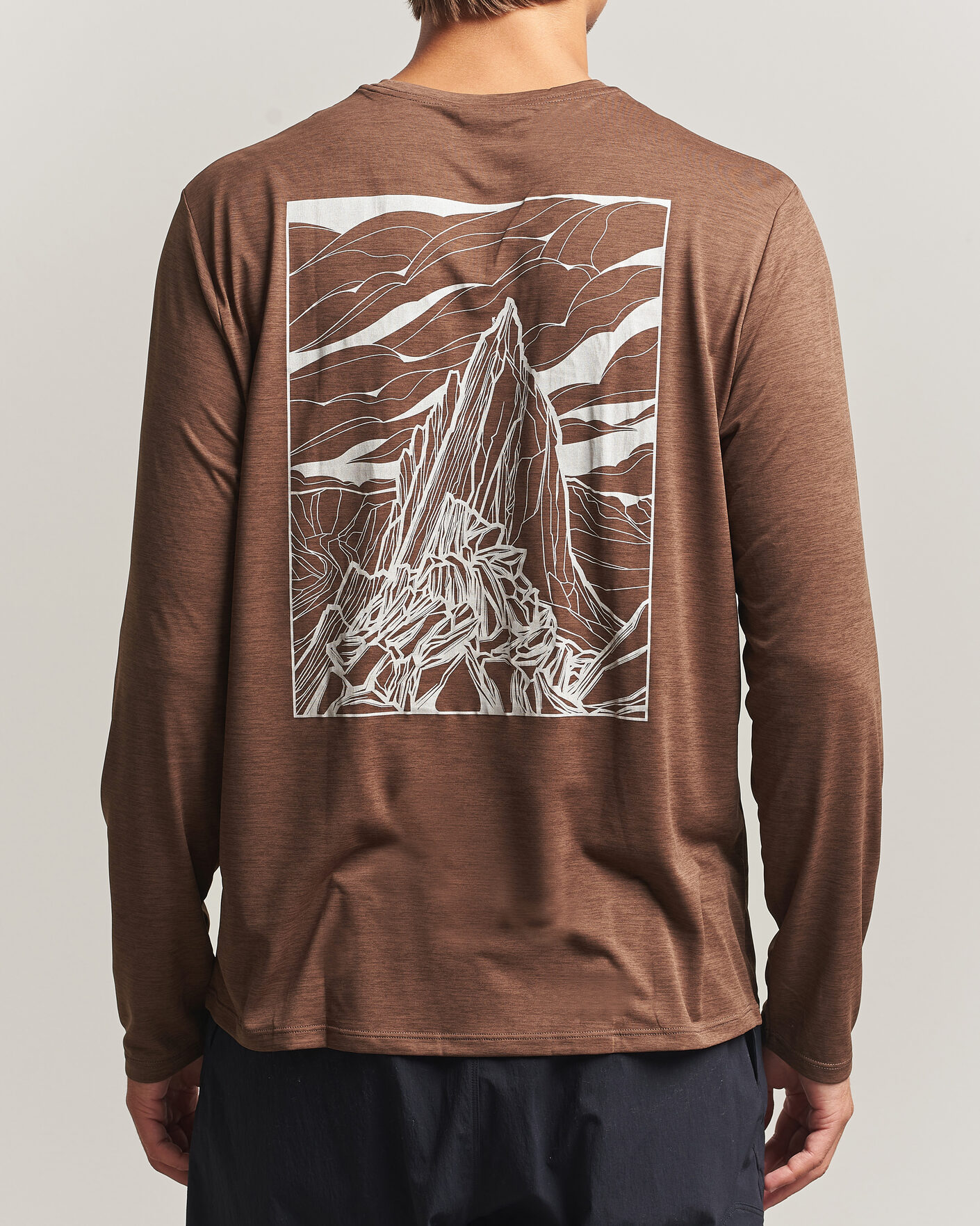 Uomini | T-shirt | Patagonia | Long Sleeve Cap Cool Shirt Berm Brown