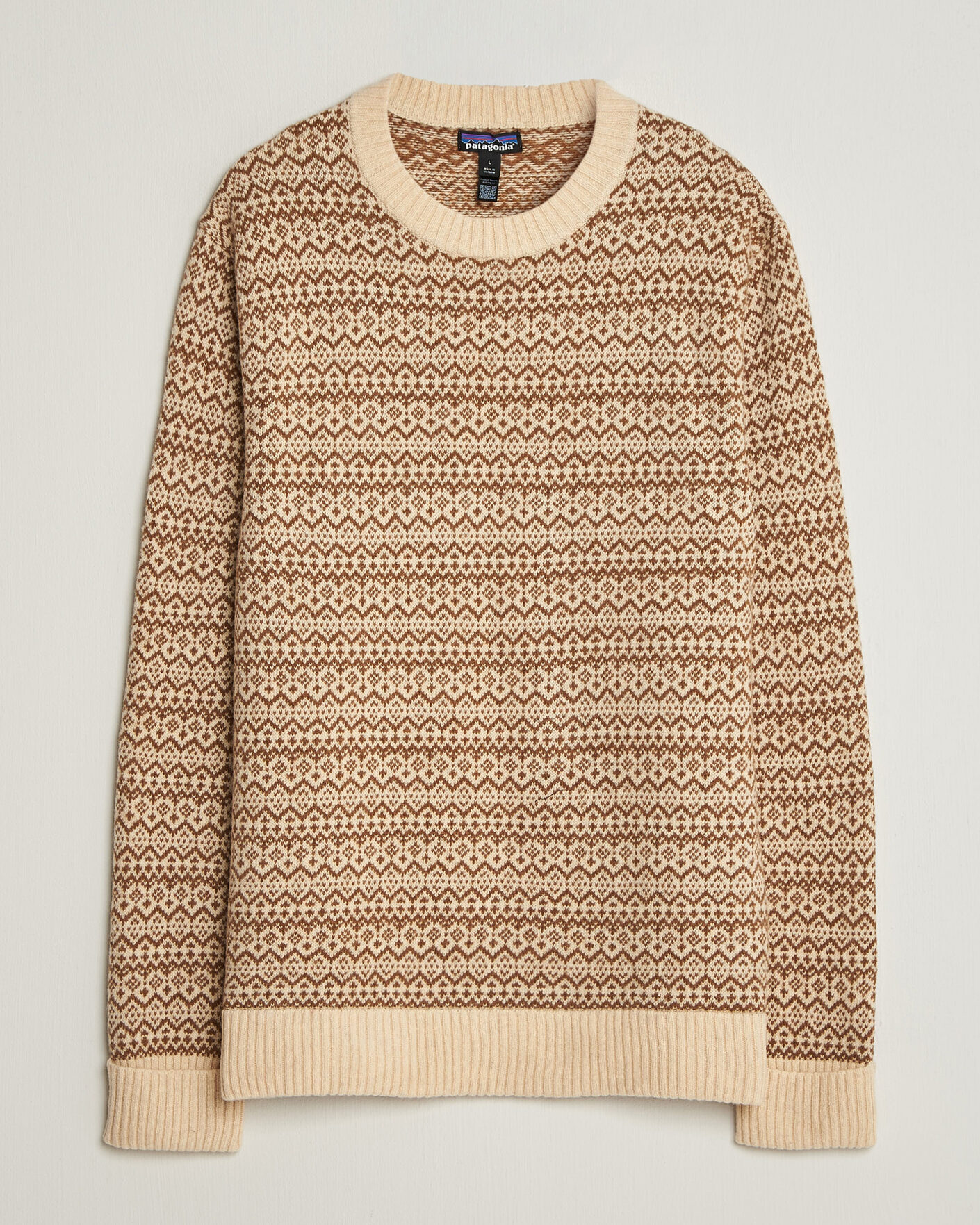 Uomini | Maglieria | Patagonia | Recycled Wool Blend Sweater Snow Squail Natural