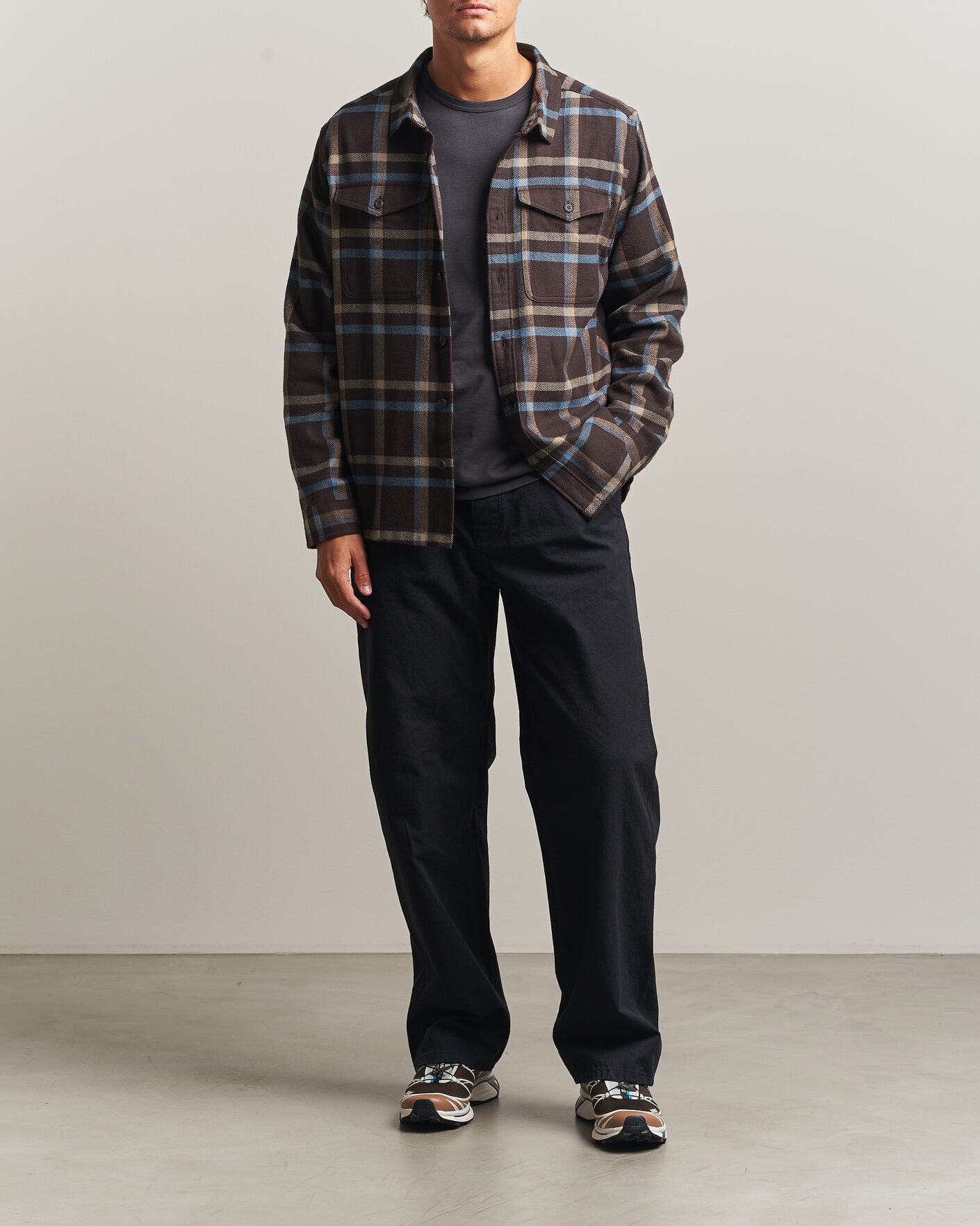 Uomini | Camicie | Patagonia | Fjord Flannel Shirt Den Brown